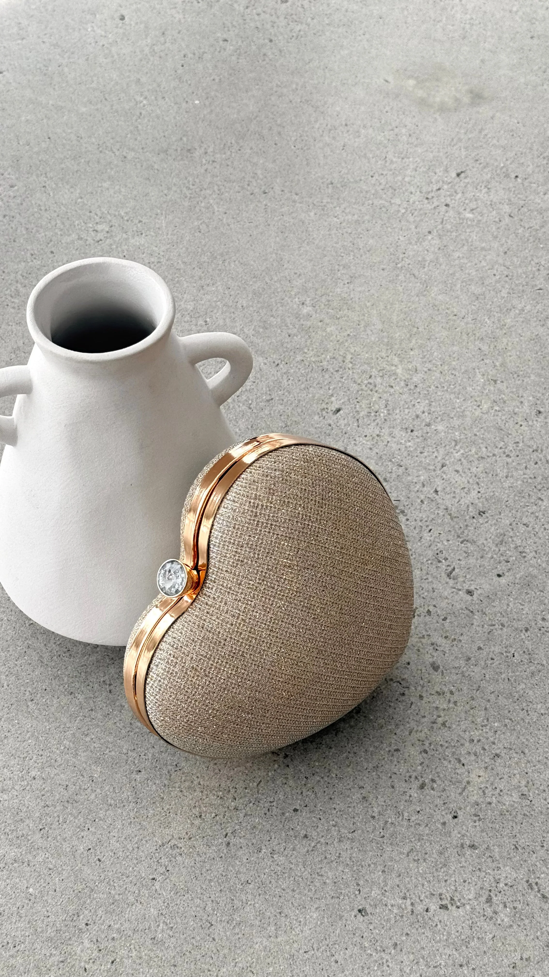 Zana Heart Bag - Gold