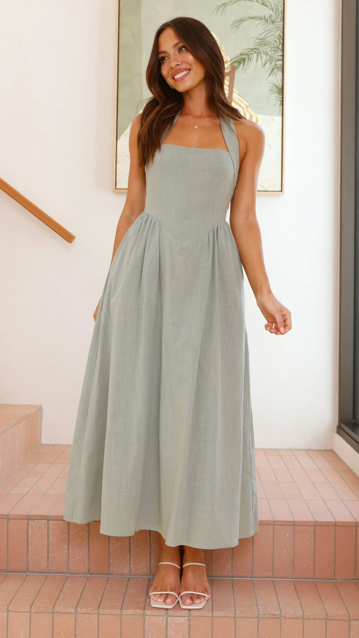 Caden Maxi Dress - Sage