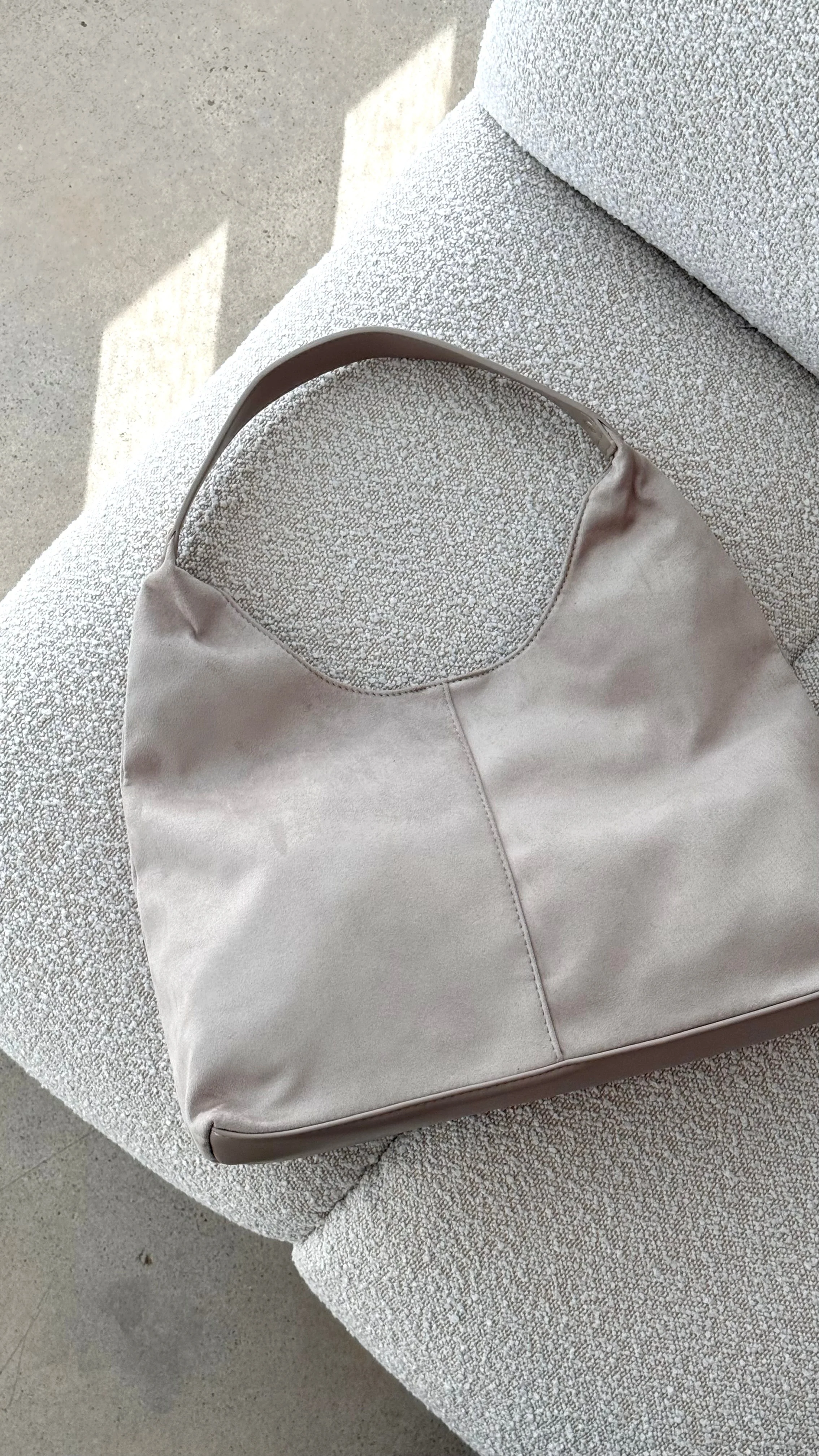 Tammy Shoulder Bag - Mist Suede
