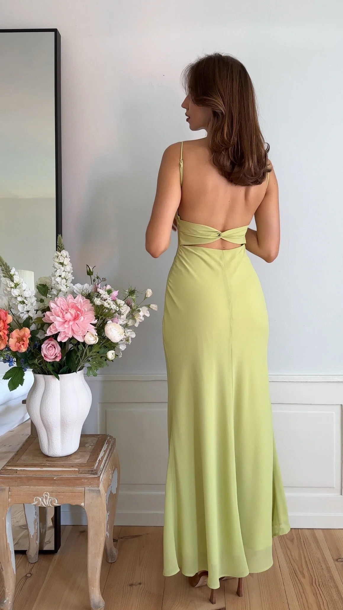 Galina Maxi Dress - Lime