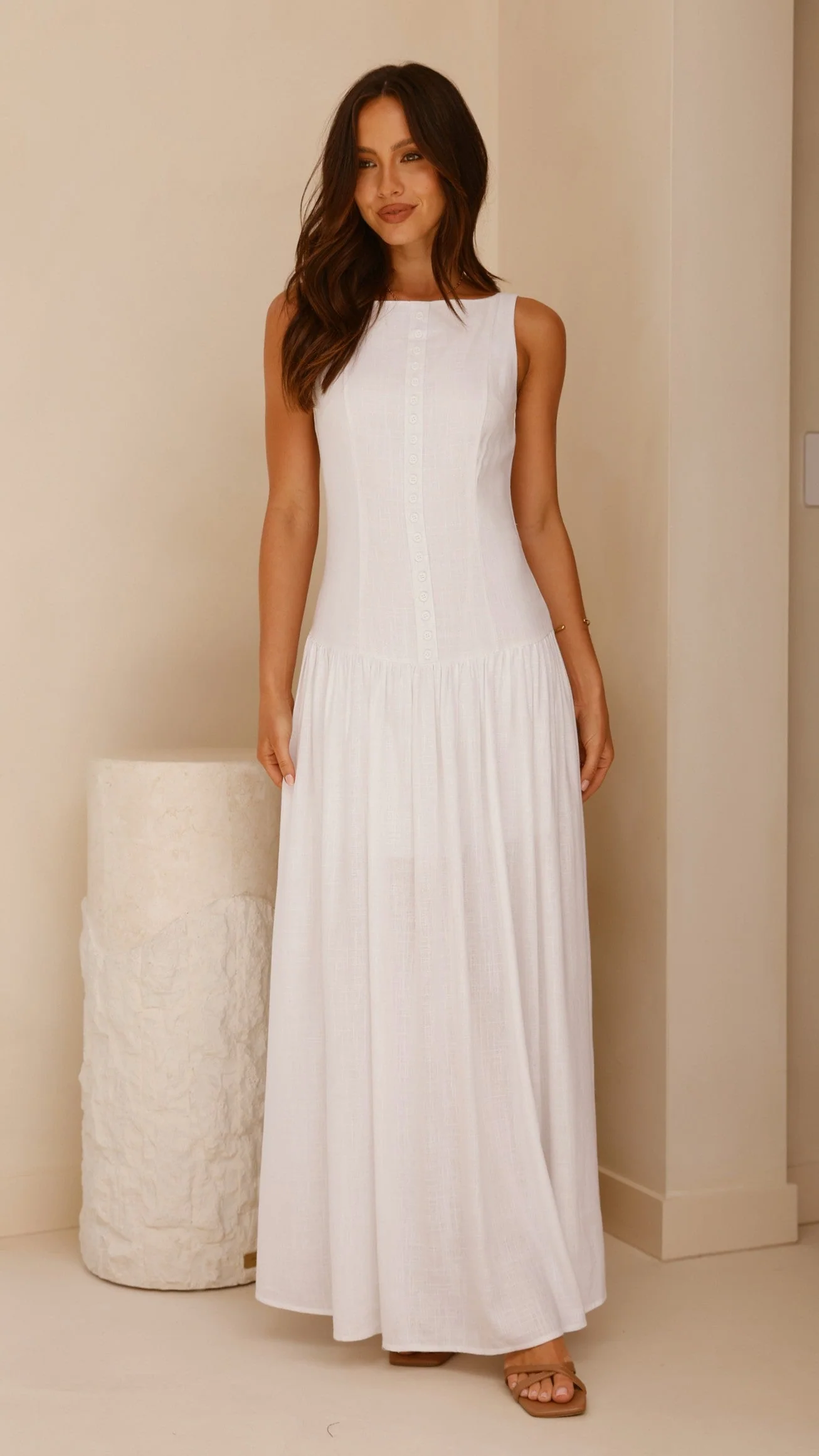 Kora Maxi Dress - White