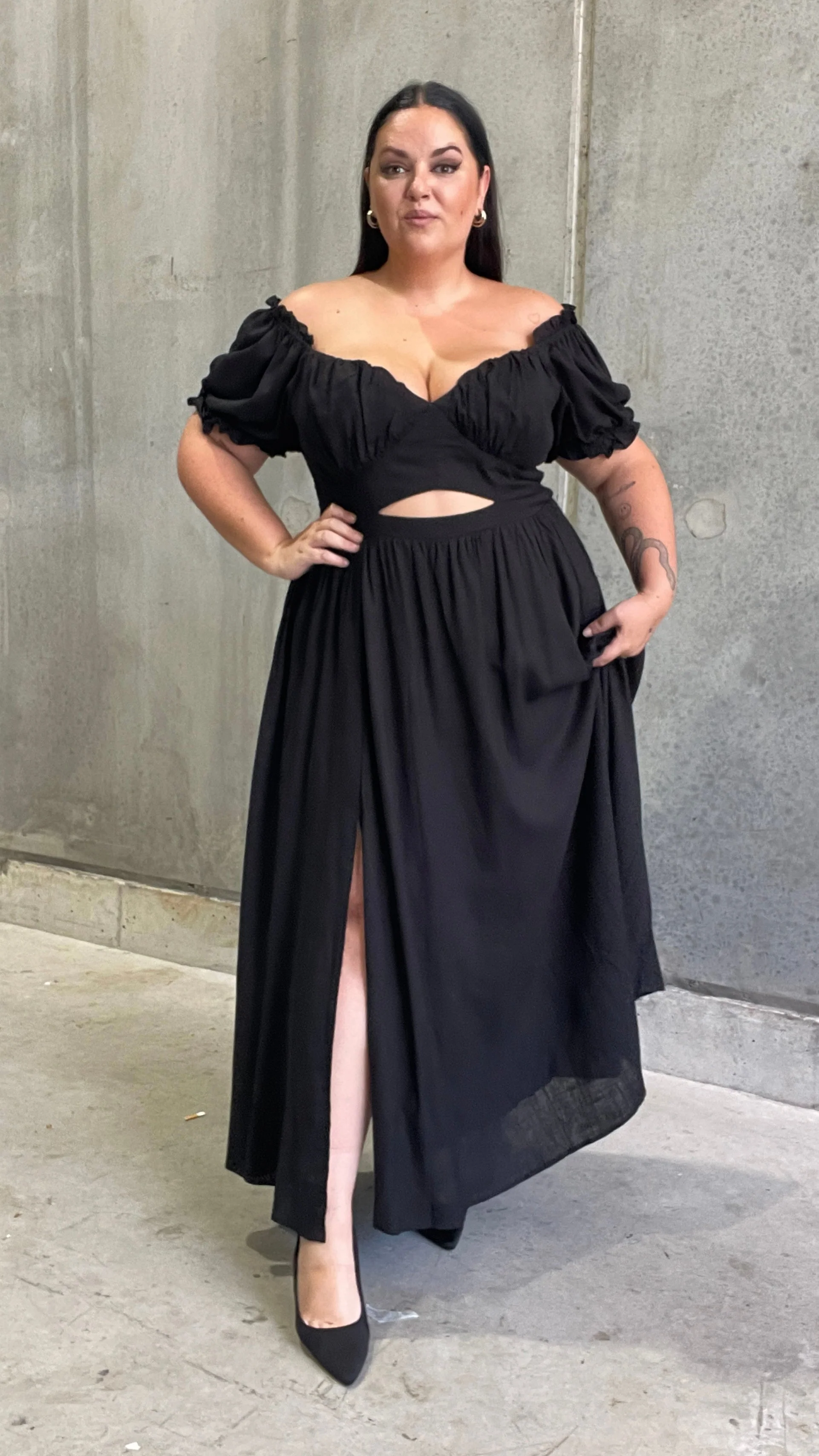 Christina Maxi Dress - Black