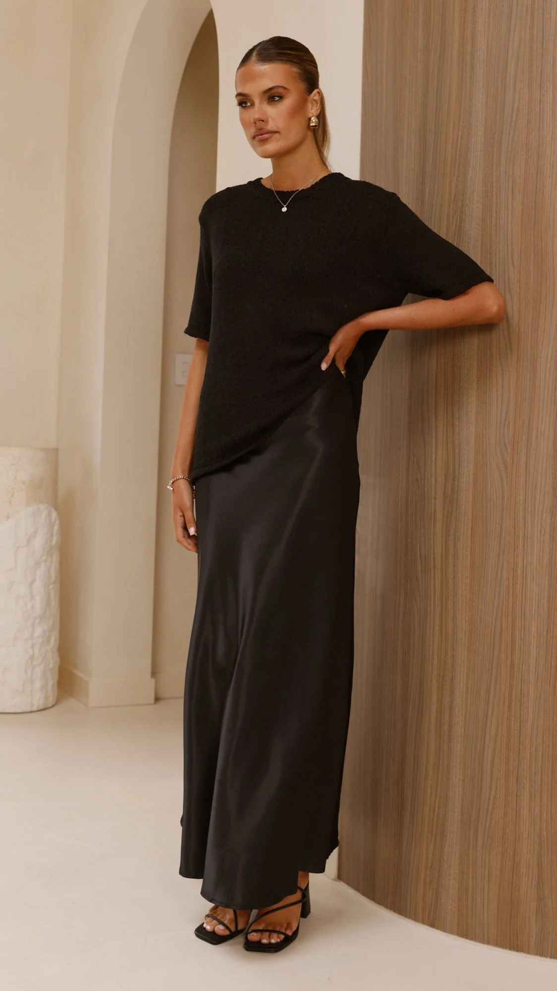 Amara Knit Top - Black