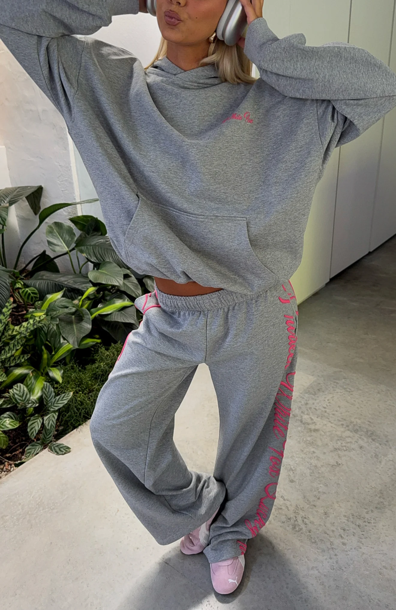 Lucky Thirteen Shaya Oversized Hoodie Dark Grey Marle