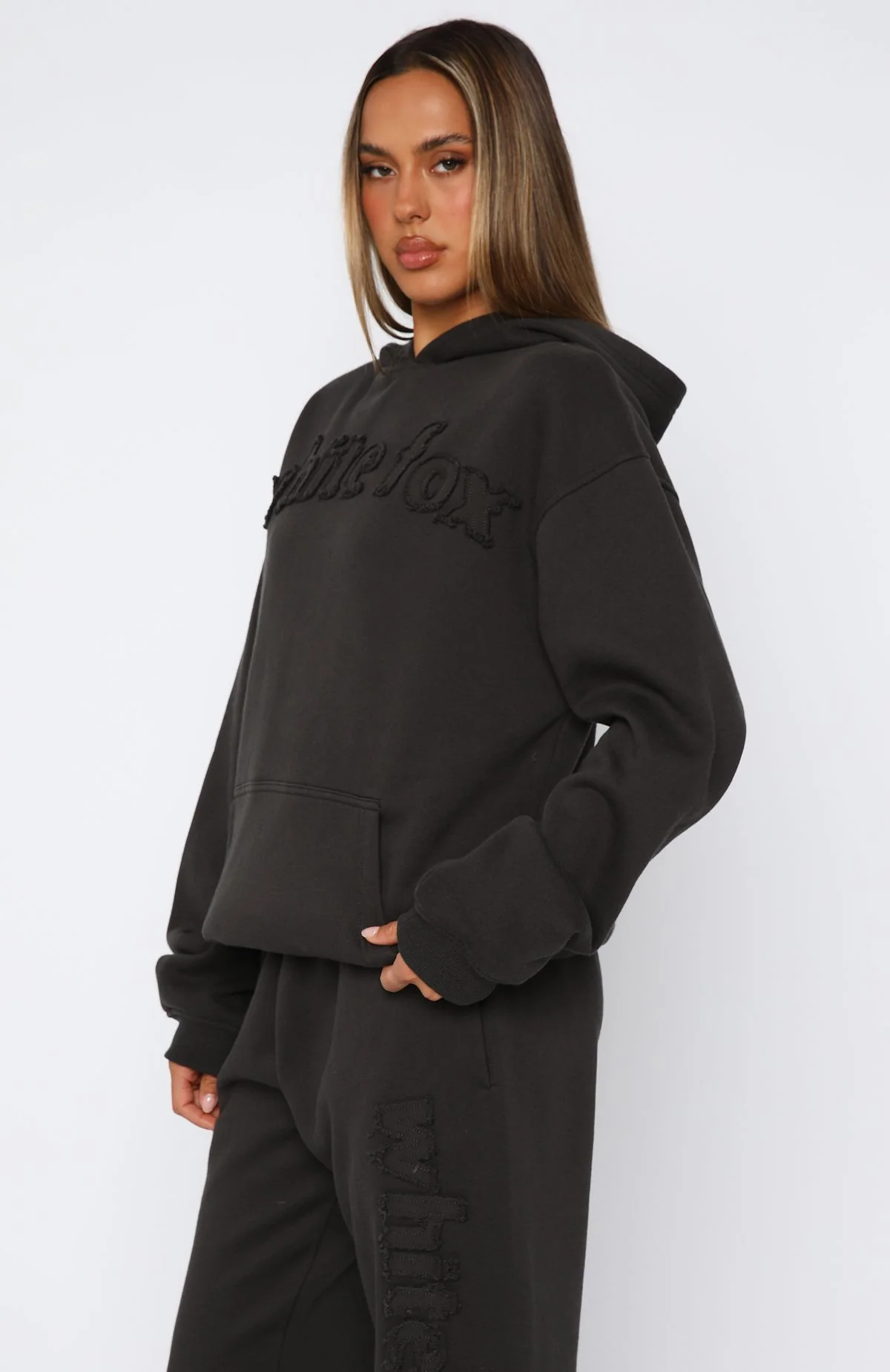 From The Archives Lexi Oversized Hoodie Charcoal