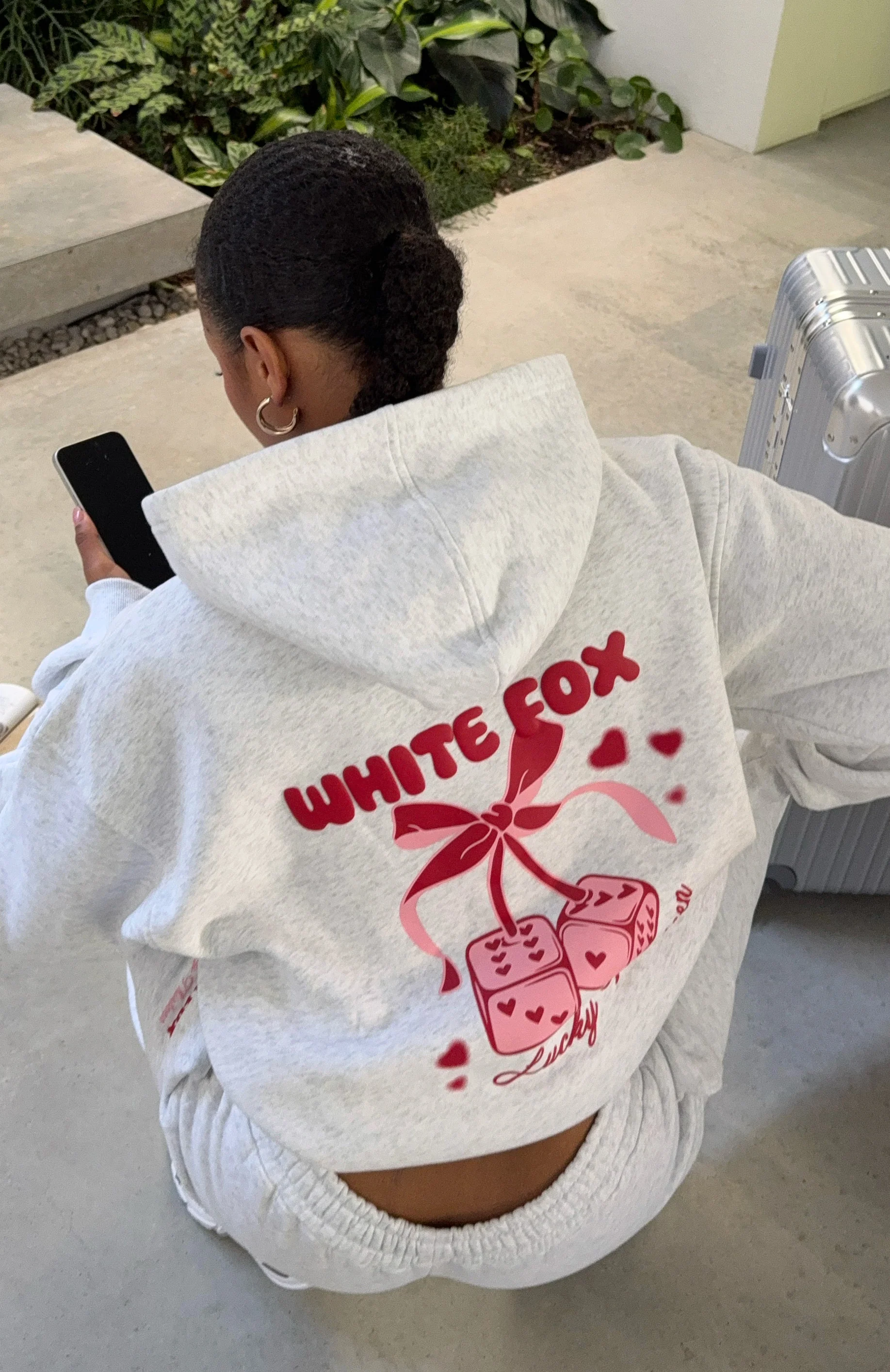 Lucky Thirteen Cheyenne Oversized Hoodie Grey Marle