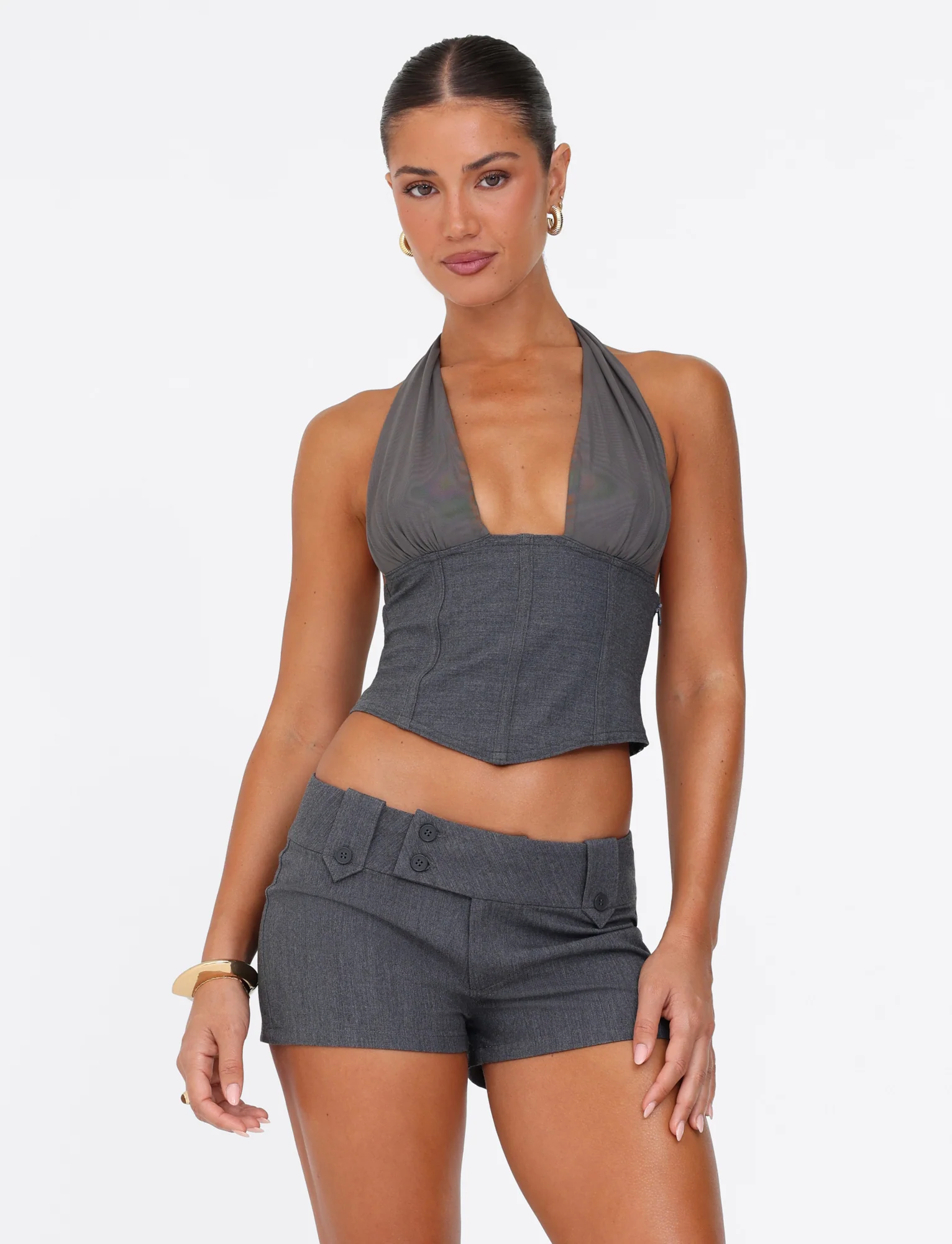 KITTIE SHORT - GREY