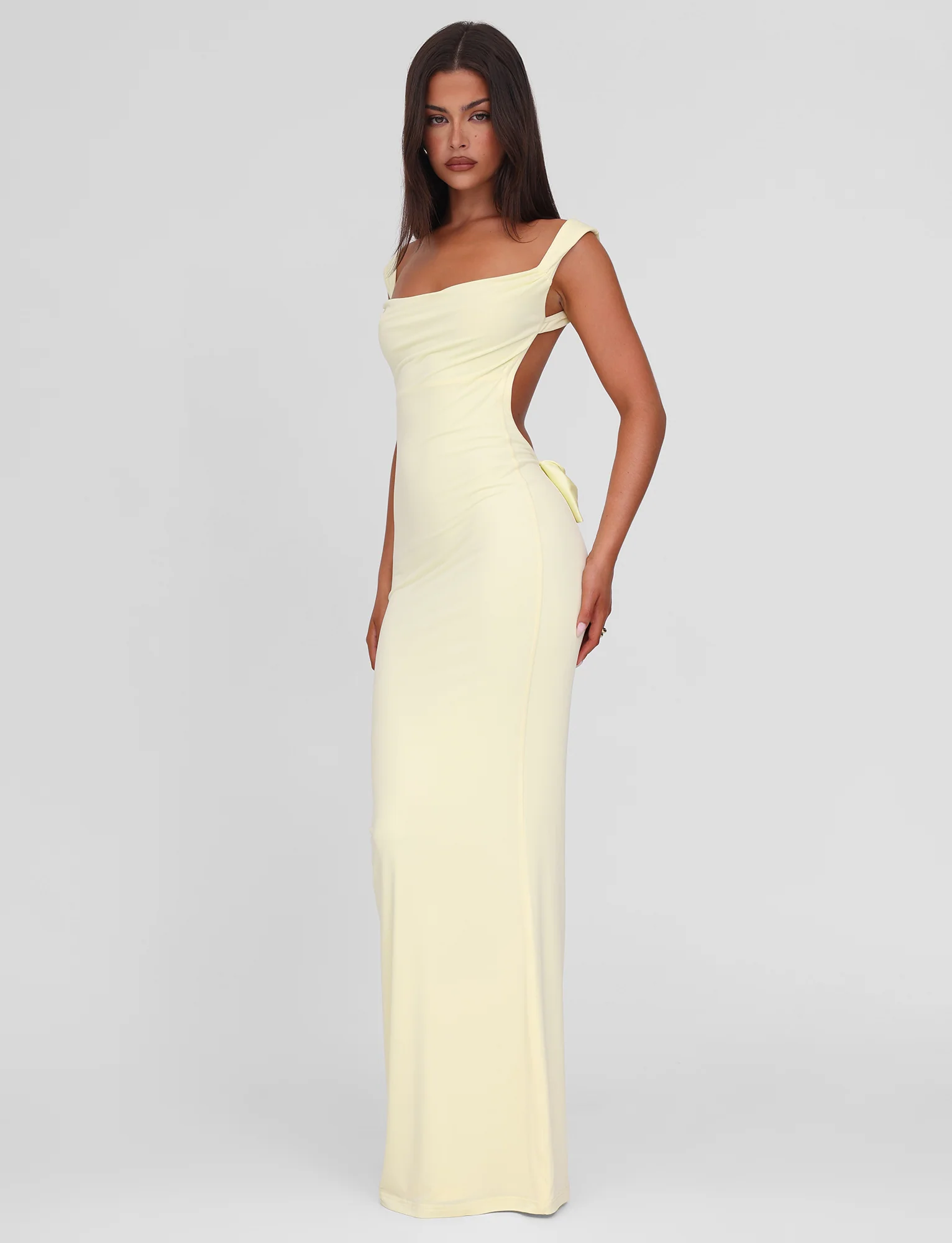 ZITA MAXI DRESS - LEMON