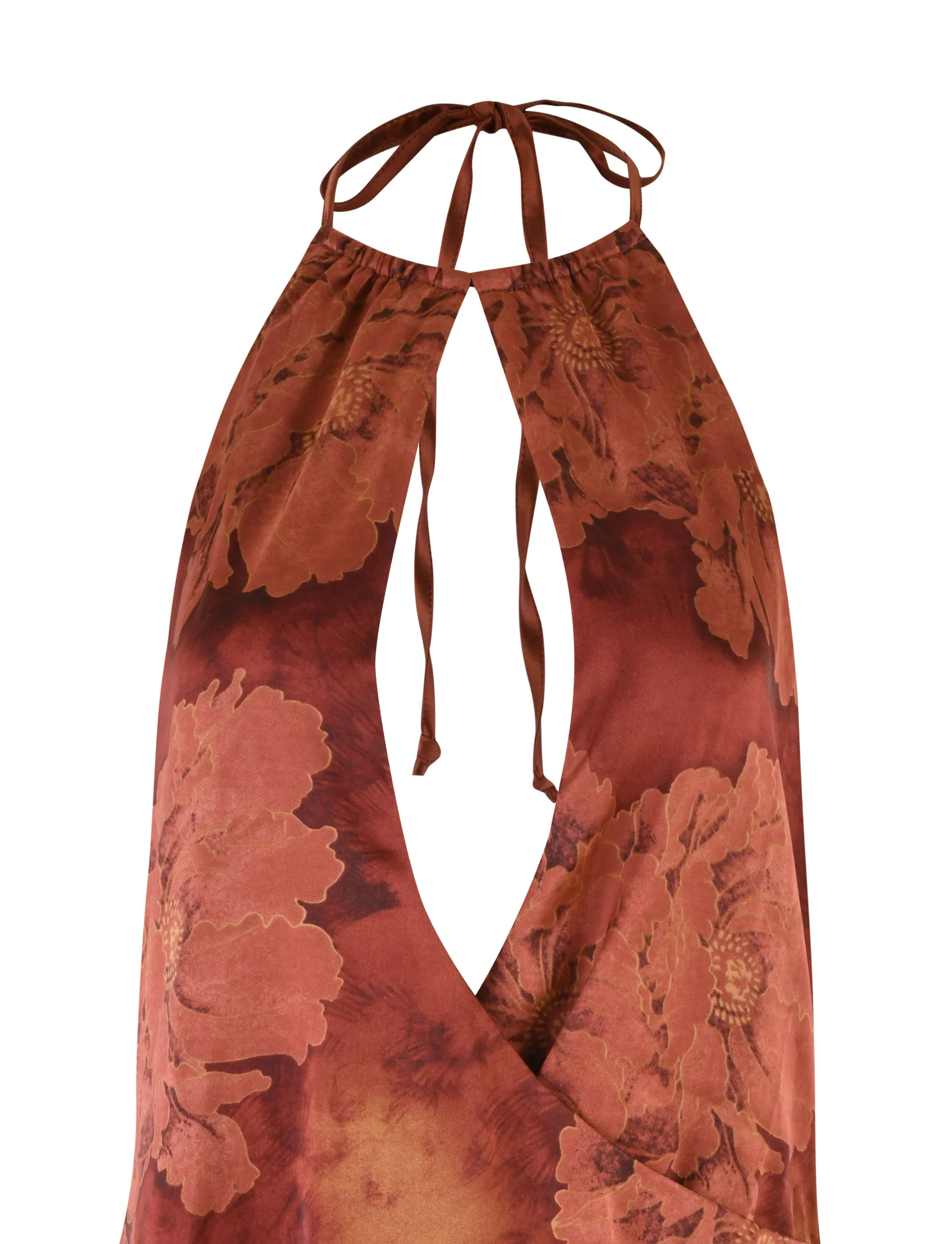 MONROE DRESS - RED : FLORAL : WATER COLOUR