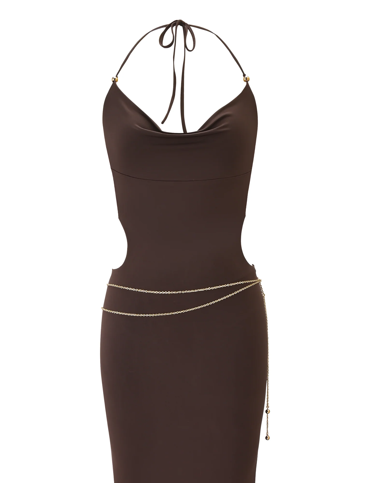 SURIYA MAXI DRESS - CHOCOLATE BROWN