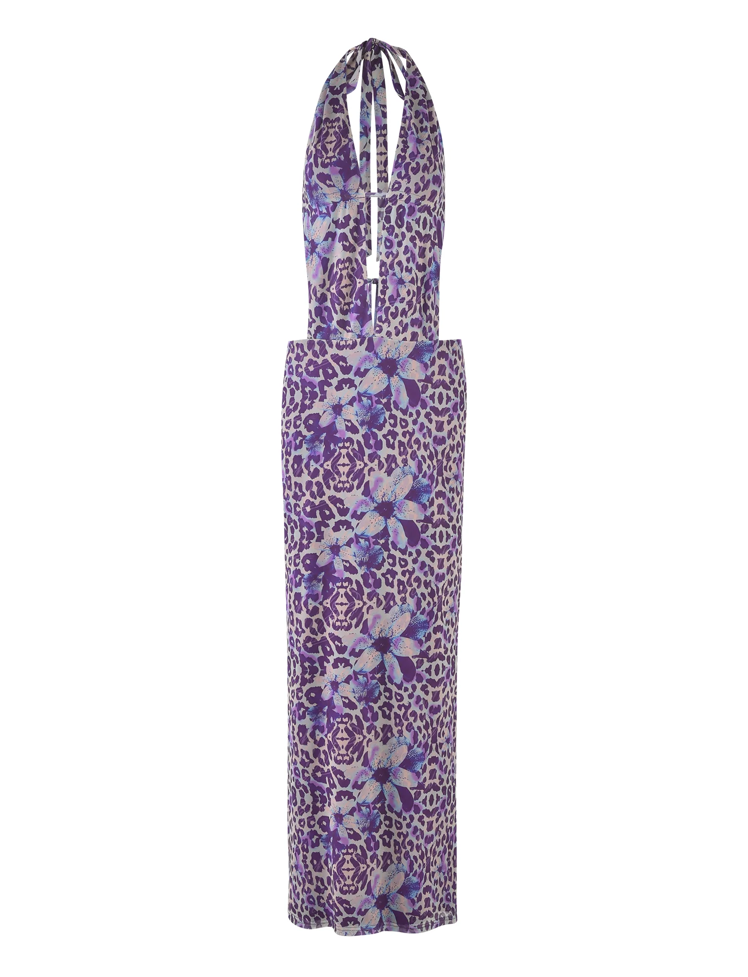 MAGDALENA MAXI DRESS - PURPLE : BY POPPY LEOPARD