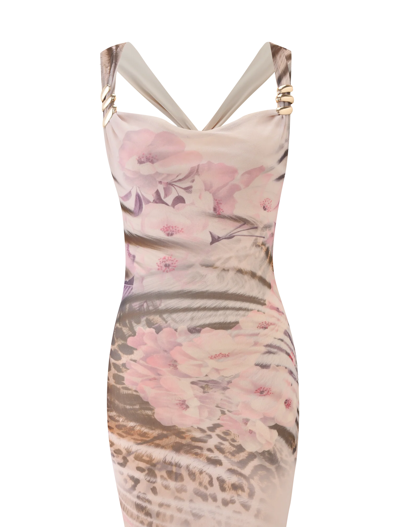 TAMARIN MAXI DRESS - MOODY ANIMAL FLORAL