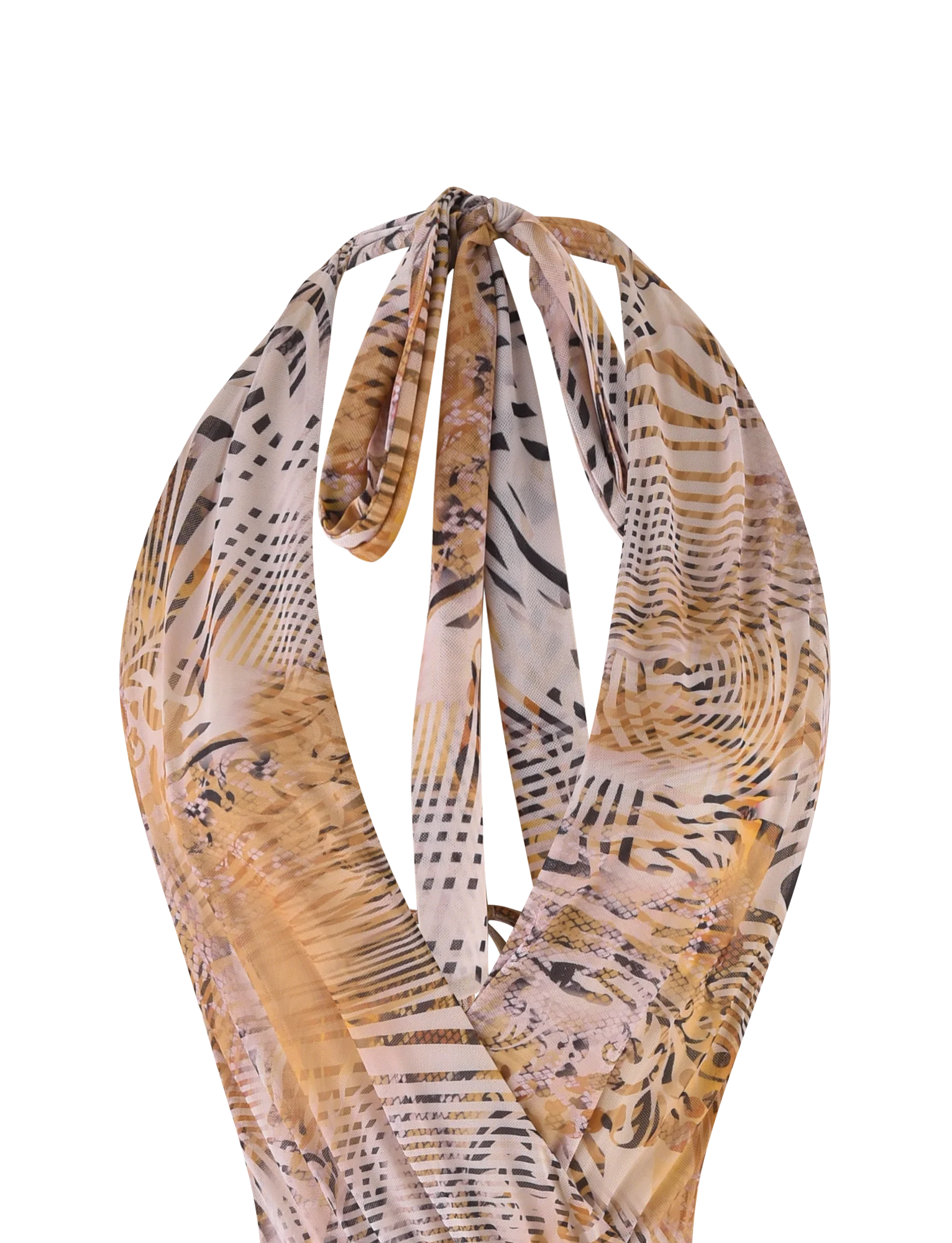 YARA MINI DRESS - NEUTRAL : ANIMAL : ANIMAL MARBLE