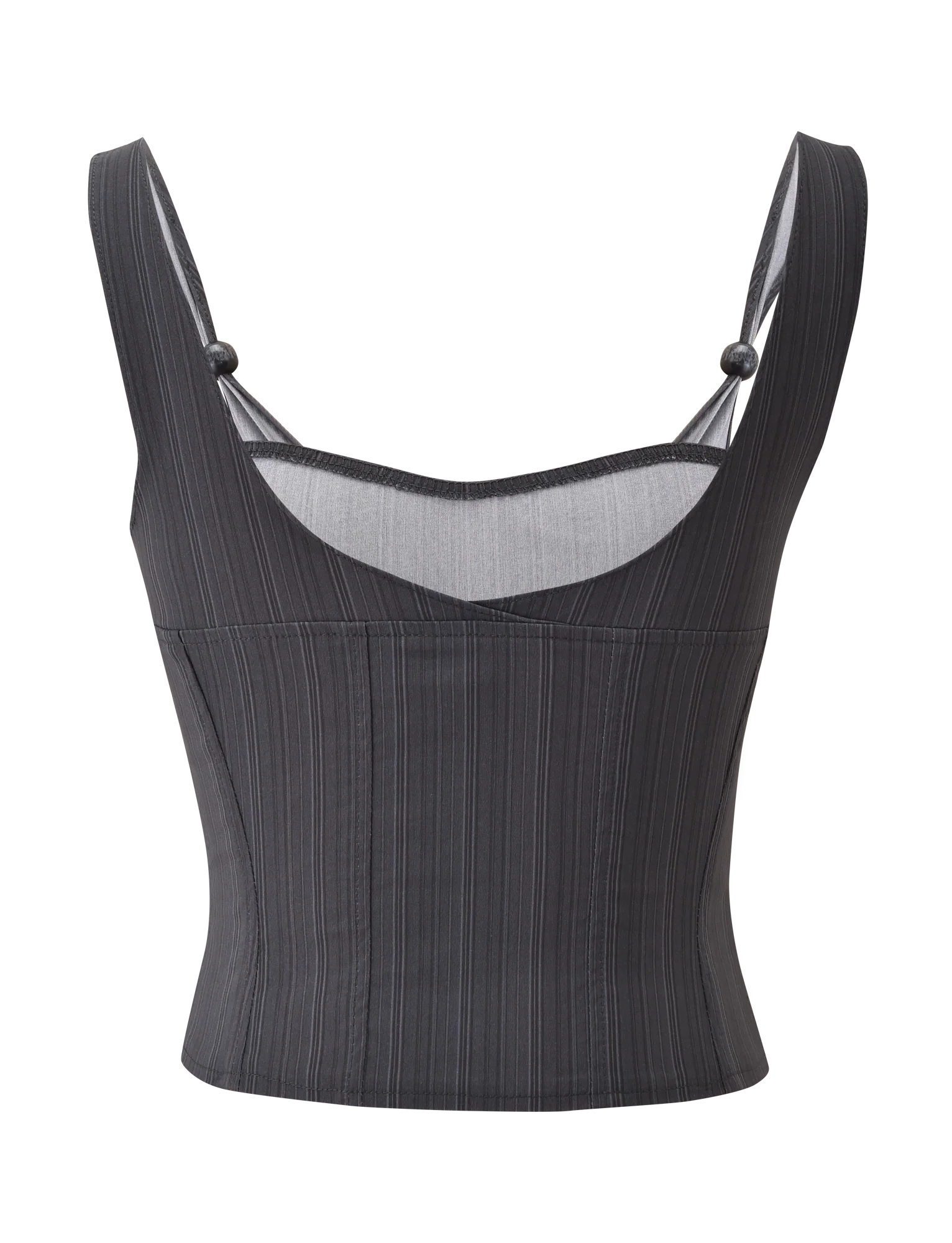 KITTIE CORSET - GREY STRIPE