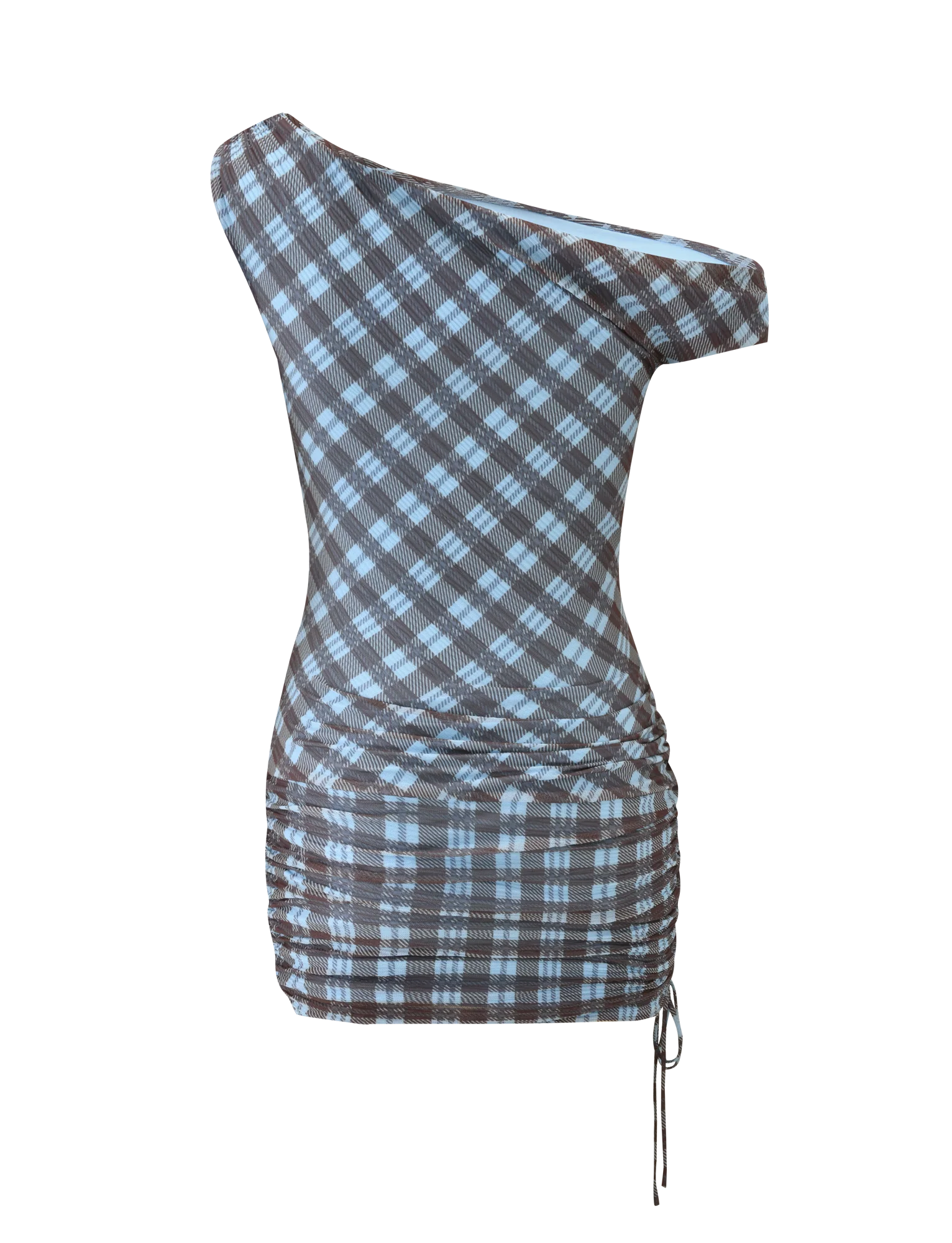 WINSLOW MINI DRESS - BLUE CHECK