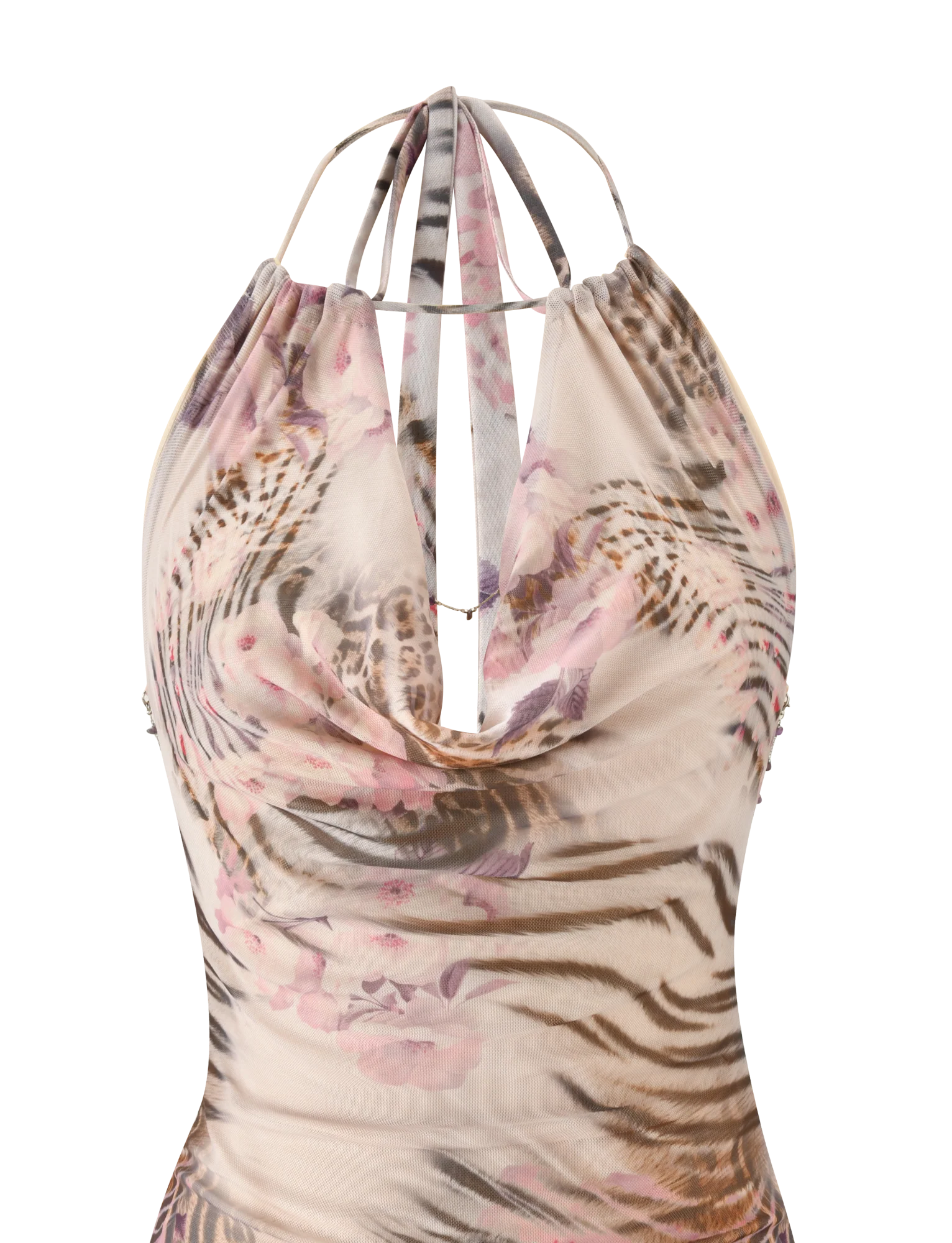 SHANE MINI DRESS - MOODY ANIMAL FLORAL