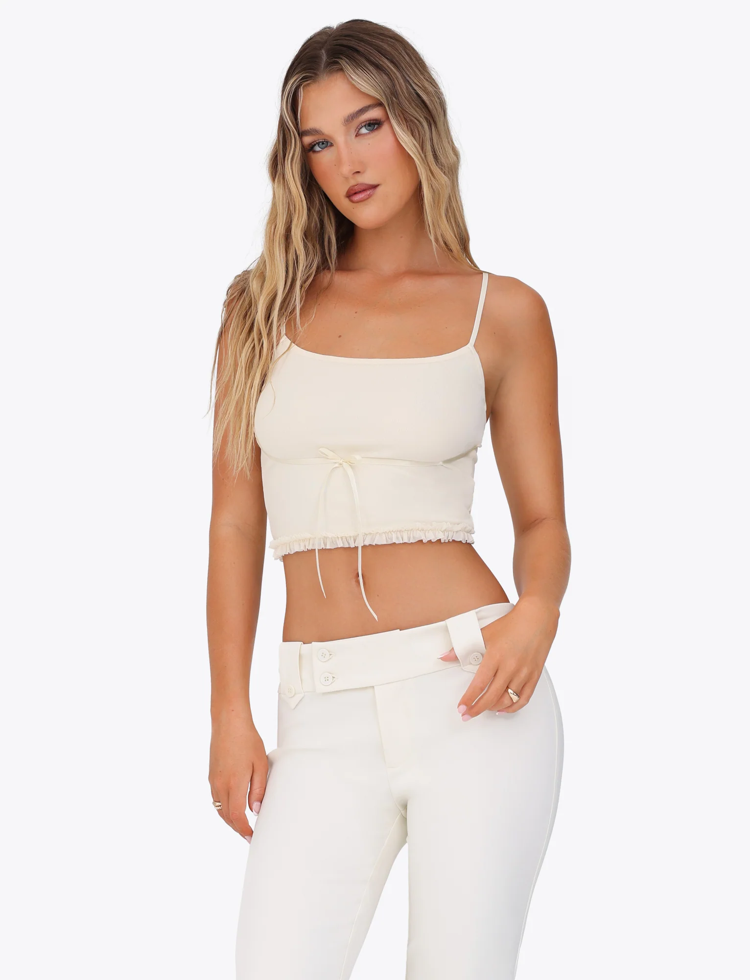 MAISIE TOP - YELLOW : PALE YELLOW