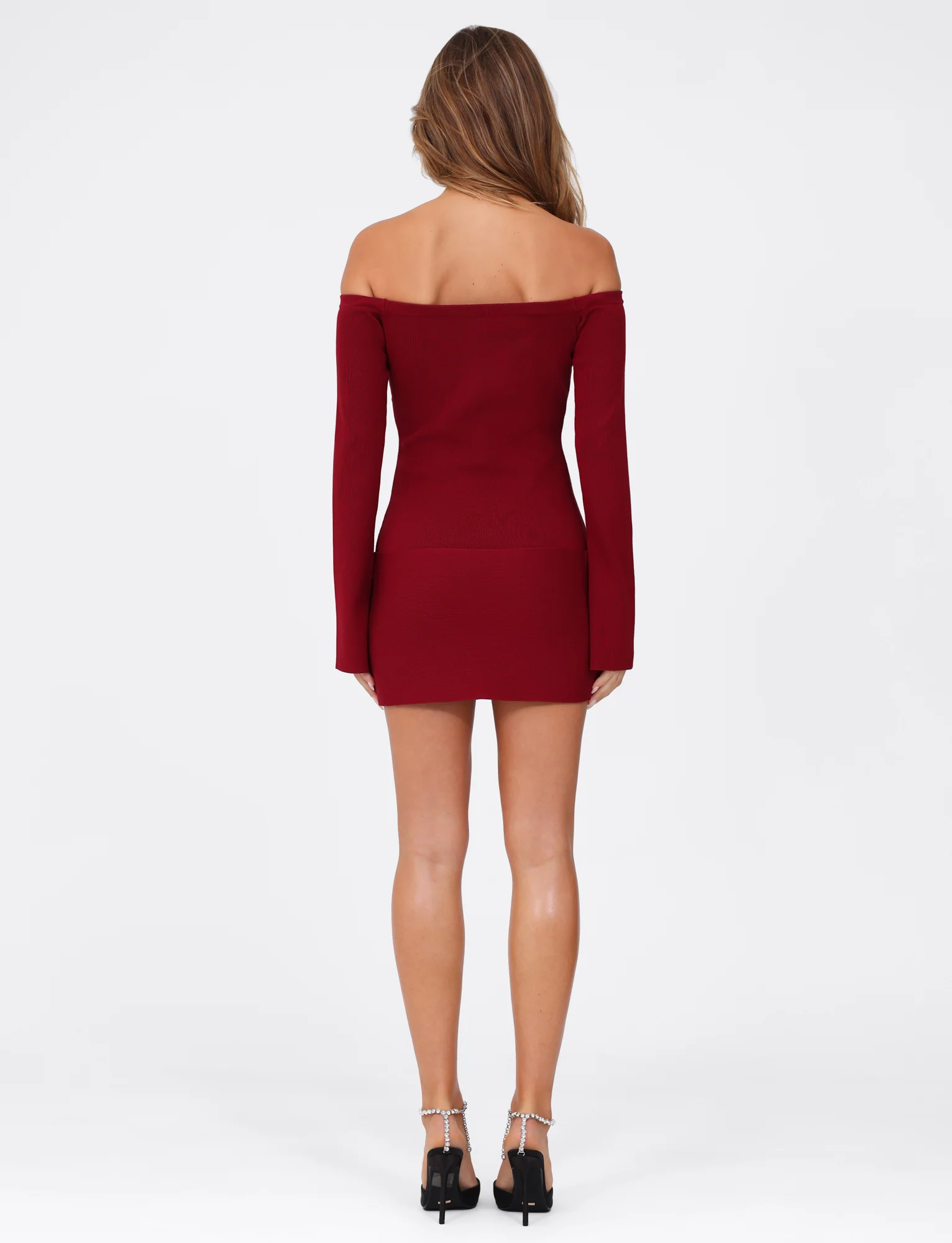 CYPRESS MINI DRESS - RED : WINE