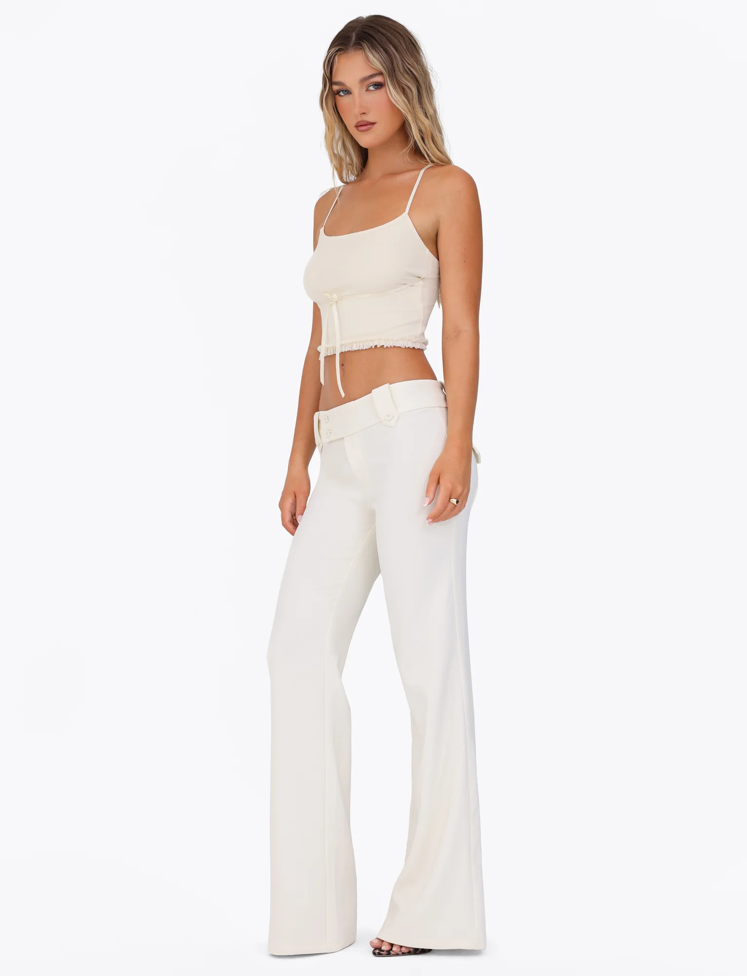 KITTIE PANT - WHITE : CREAM