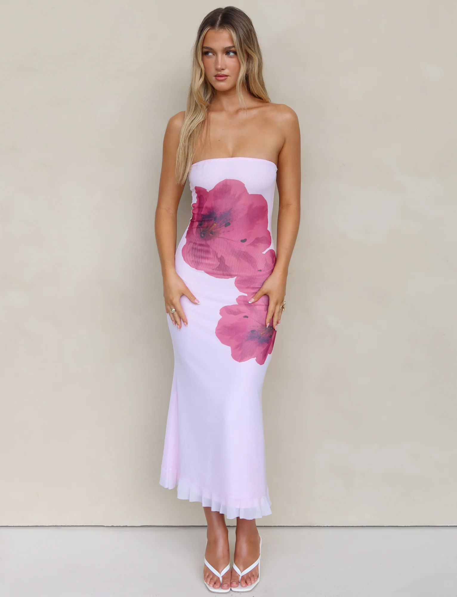 LILLIAN DRESS - PINK : BABY PINK