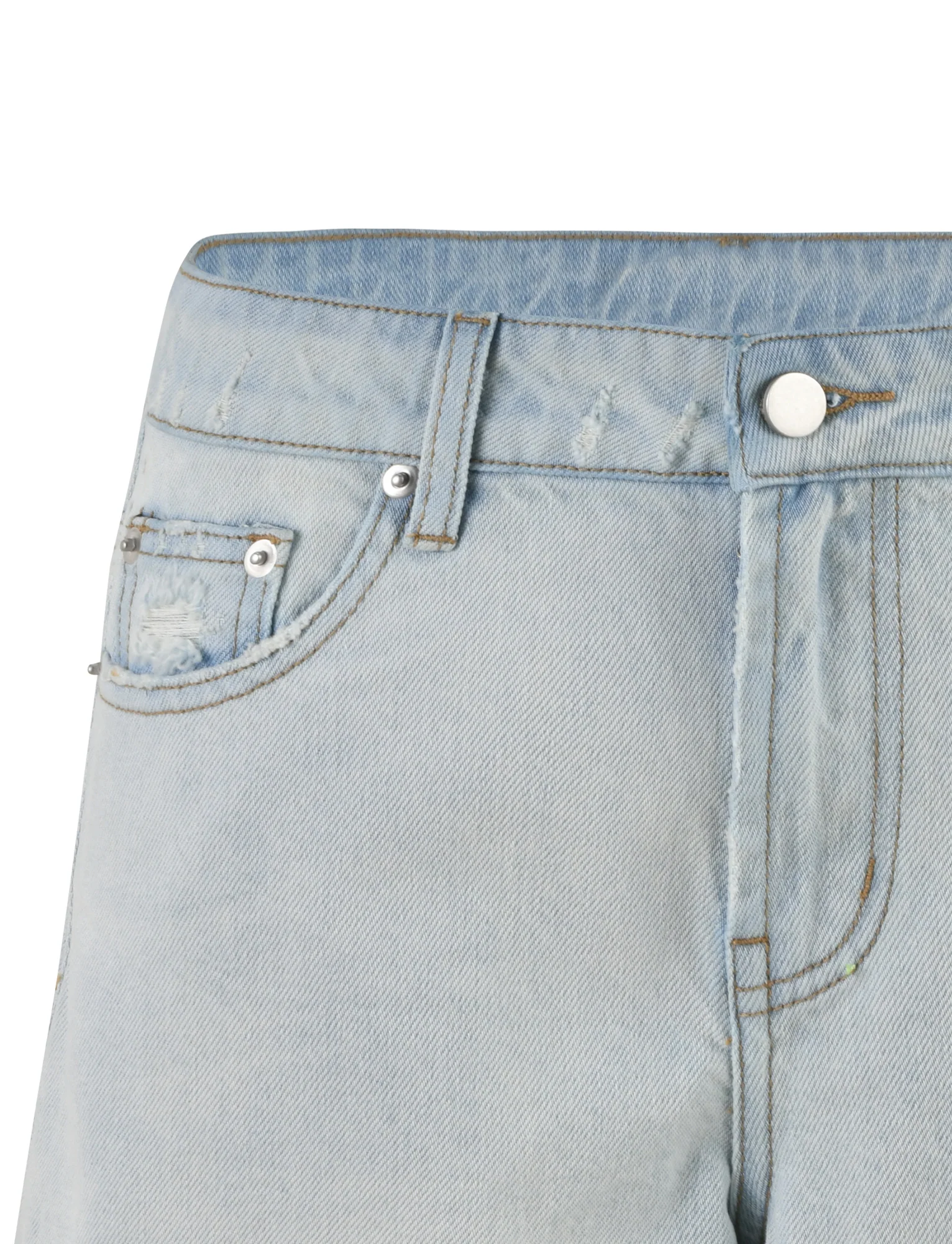 ZANDER SHORT - BLUE : LIGHT WASH