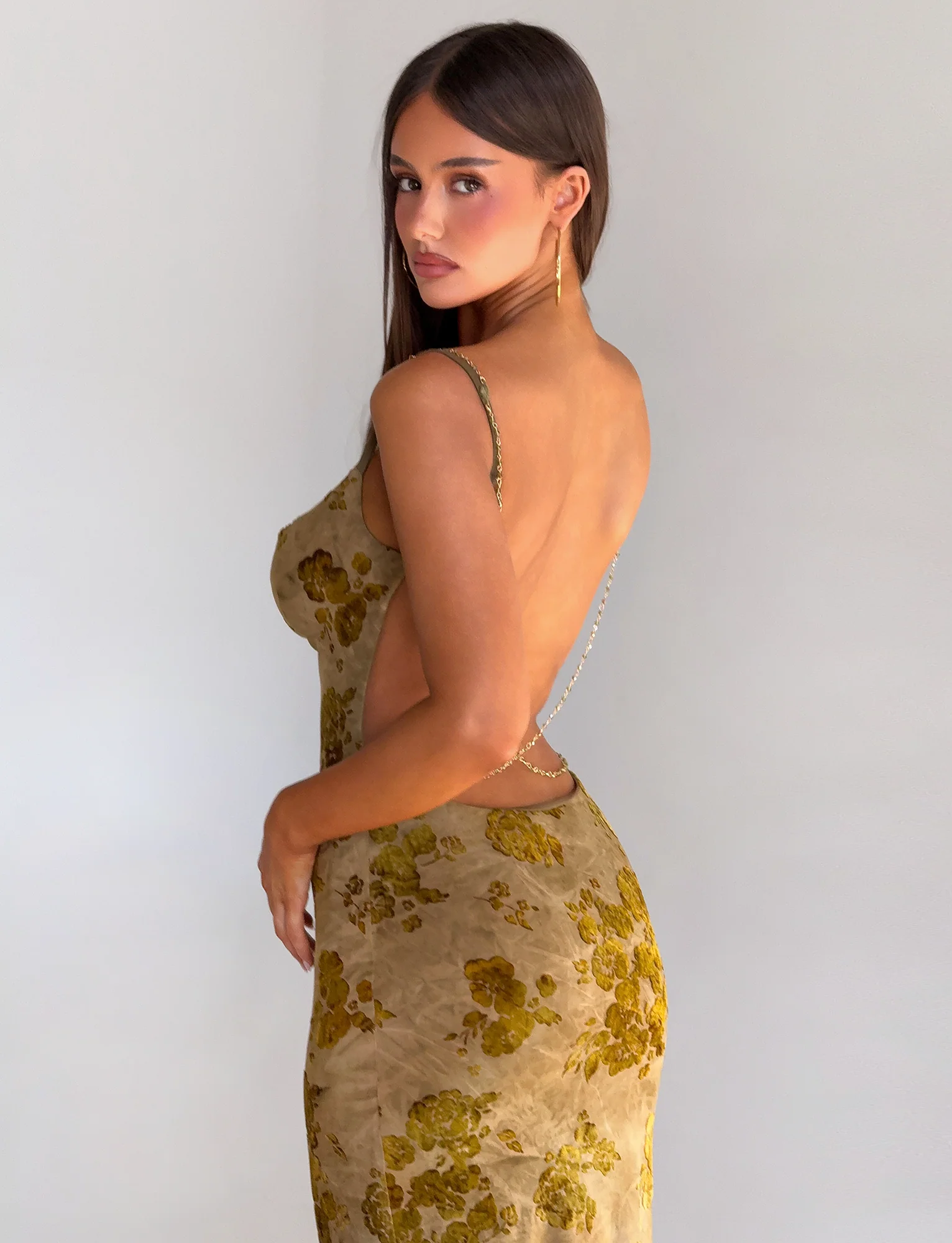 SPARROW MAXI DRESS - GREEN BURNOUT