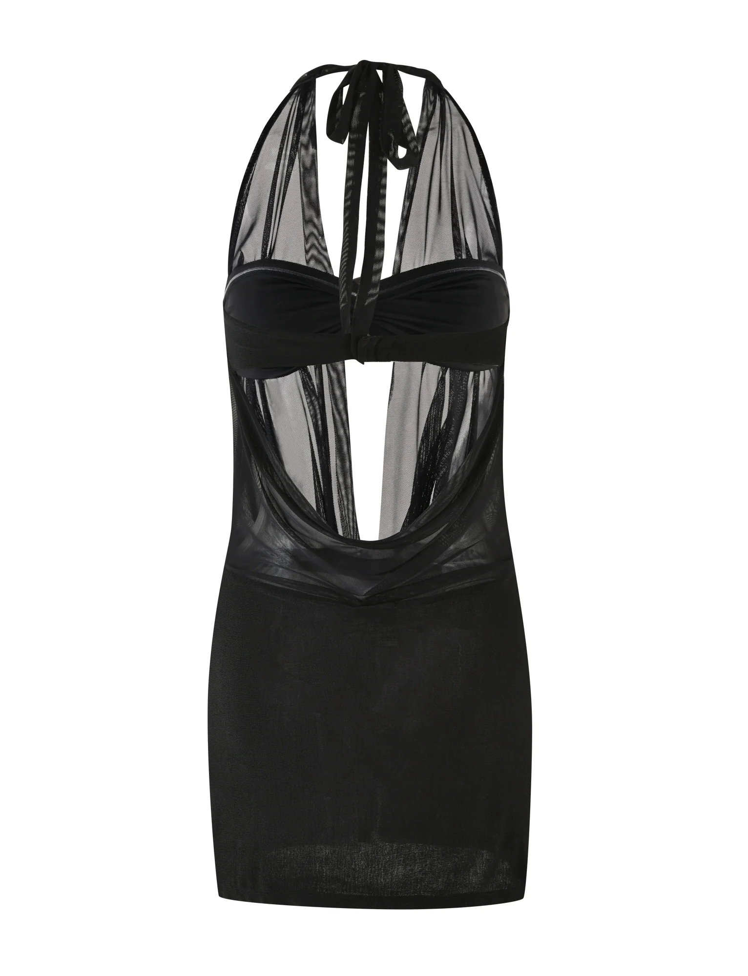 MAKENA TWO-PIECE DRESS - BLACK