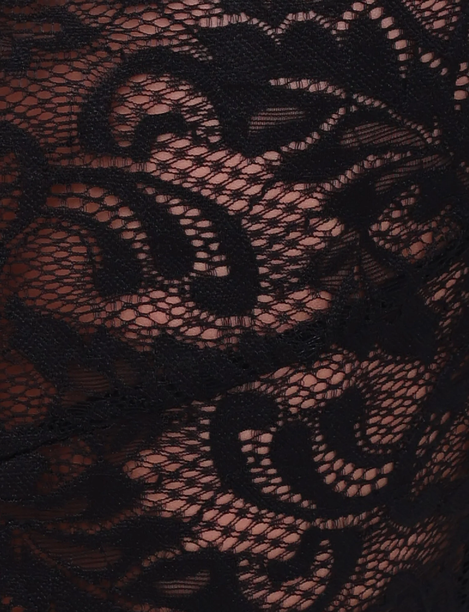 SIYA MIDI SKIRT - BLACK : LACE : BLACK LACE