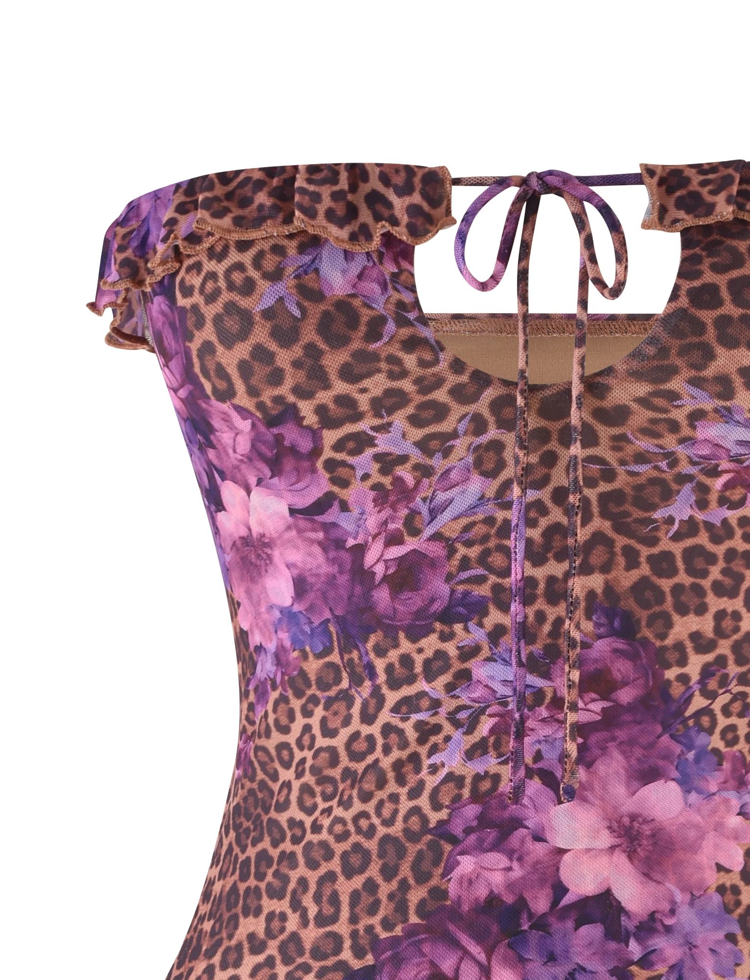 SIERA TOP - LEOPARD FLORAL