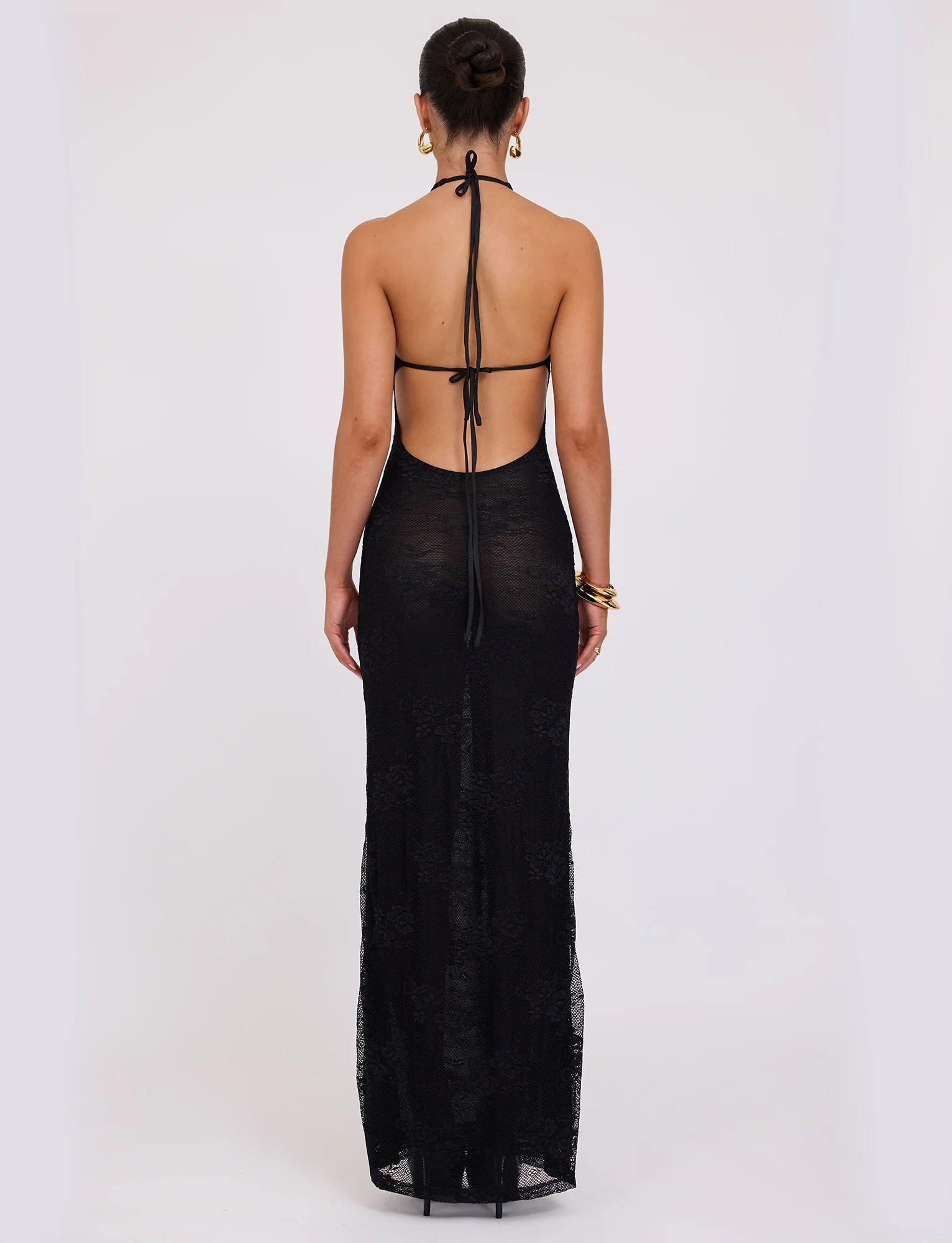 LUCIA DRESS - BLACK : LACE