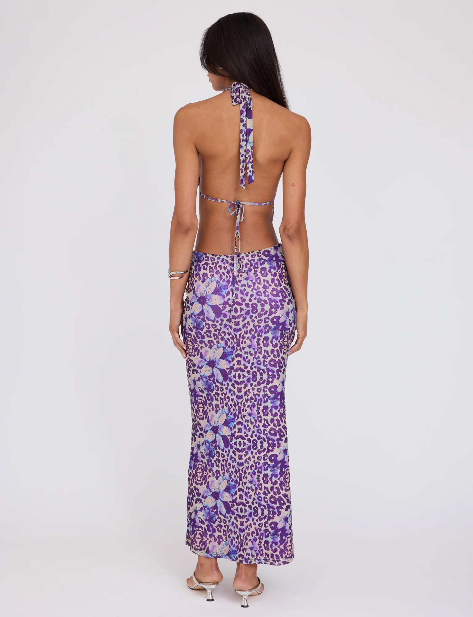 MAGDALENA MAXI DRESS - PURPLE : BY POPPY LEOPARD