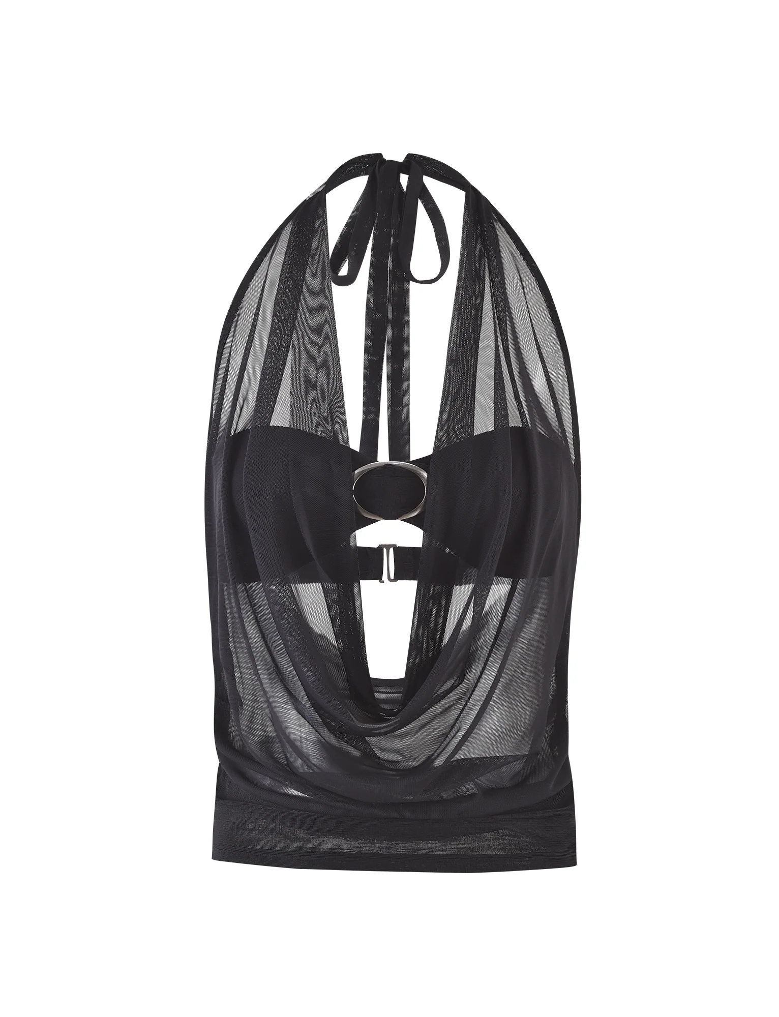 MAKENA TWO-PIECE TOP - BLACK