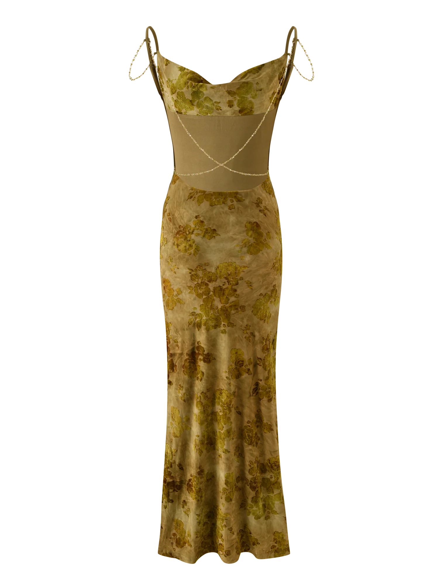 SPARROW MAXI DRESS - GREEN BURNOUT