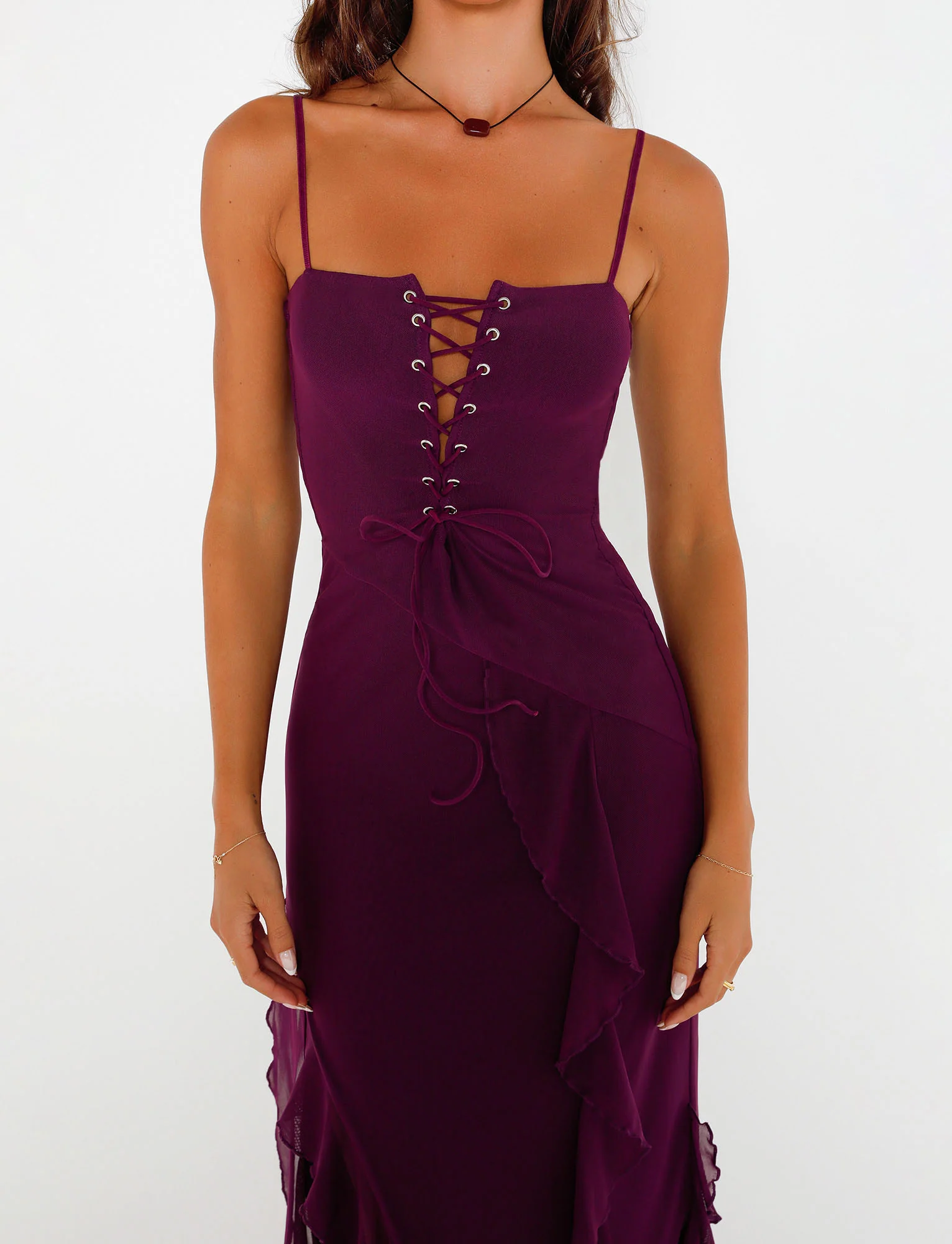 CHAYA DRESS - PURPLE : DEEP PURPLE