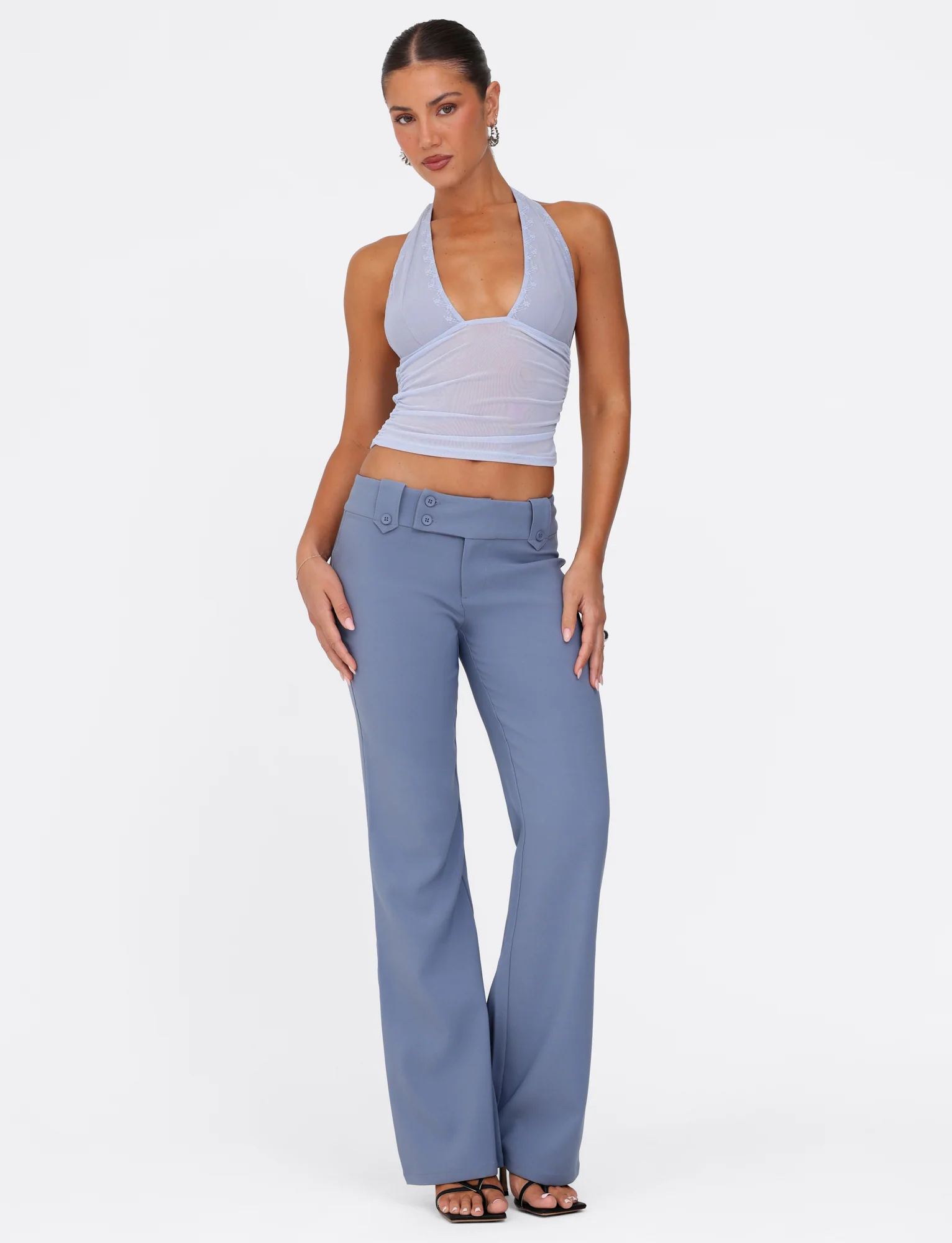 KITTIE PANT - BLUE : STEEL BLUE