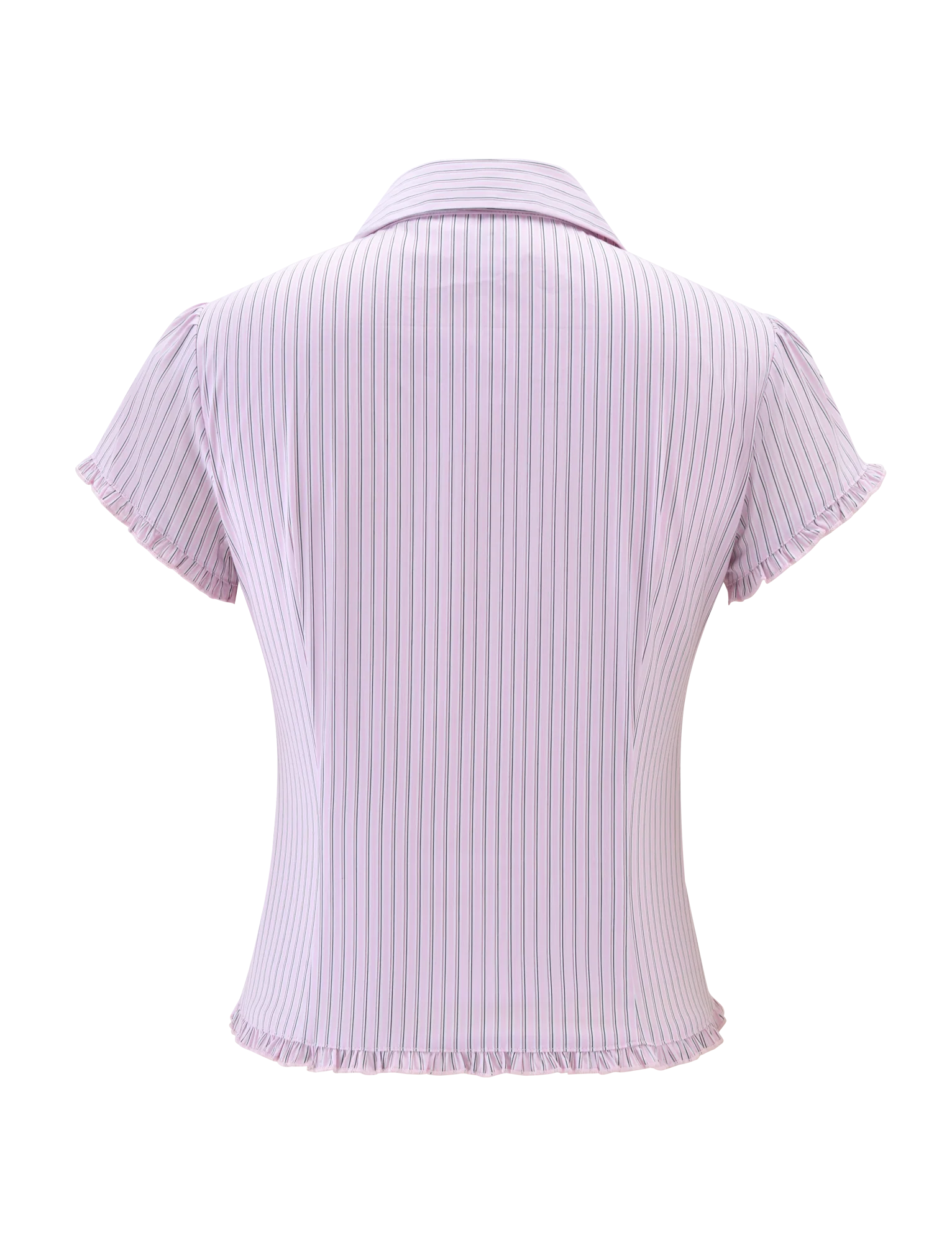 VALERIE SHORT SLEEVE SHIRT - PINK STRIPE