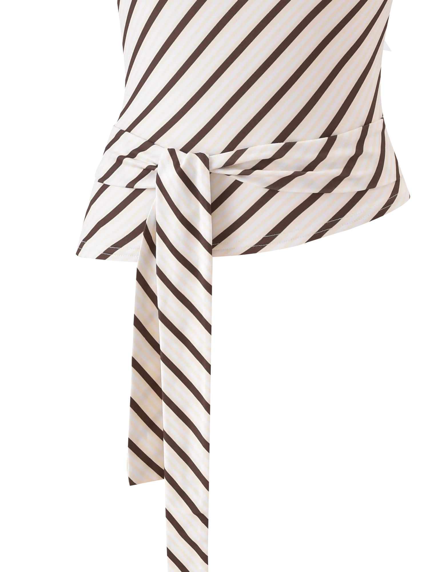 LYLE ONE SHOULDER TOP - YELLOW STRIPE