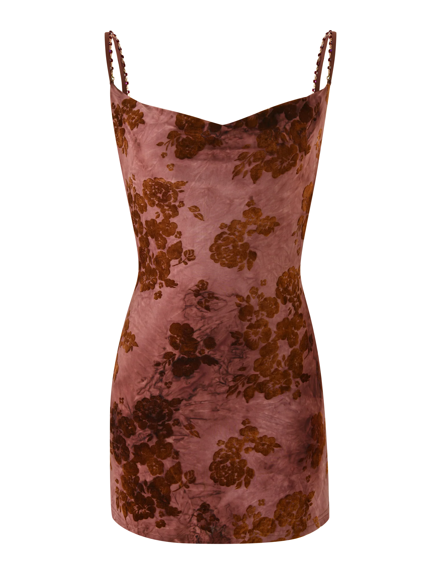 SPARROW MINI DRESS - CHOCOLATE BURNOUT