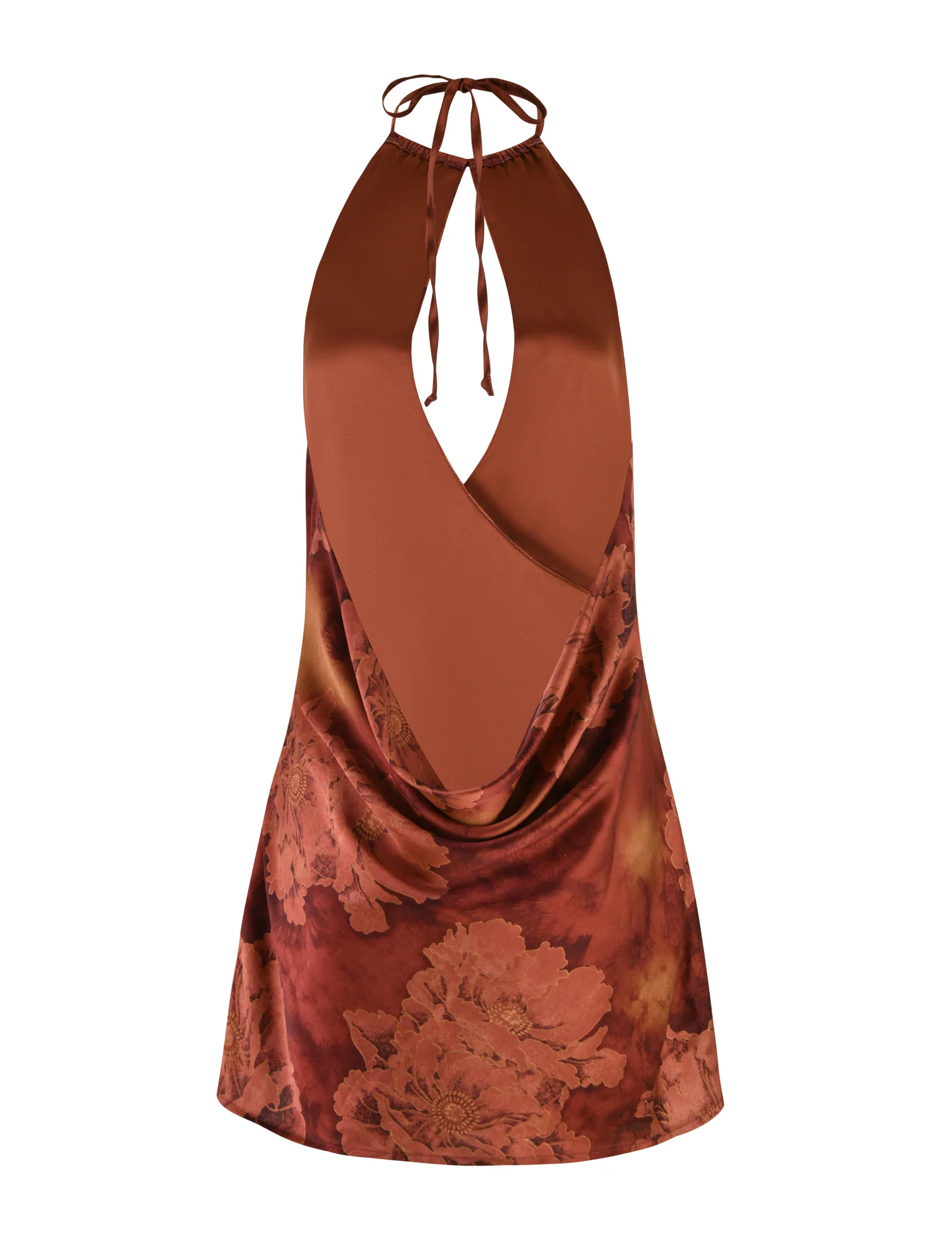 MONROE DRESS - RED : FLORAL : WATER COLOUR