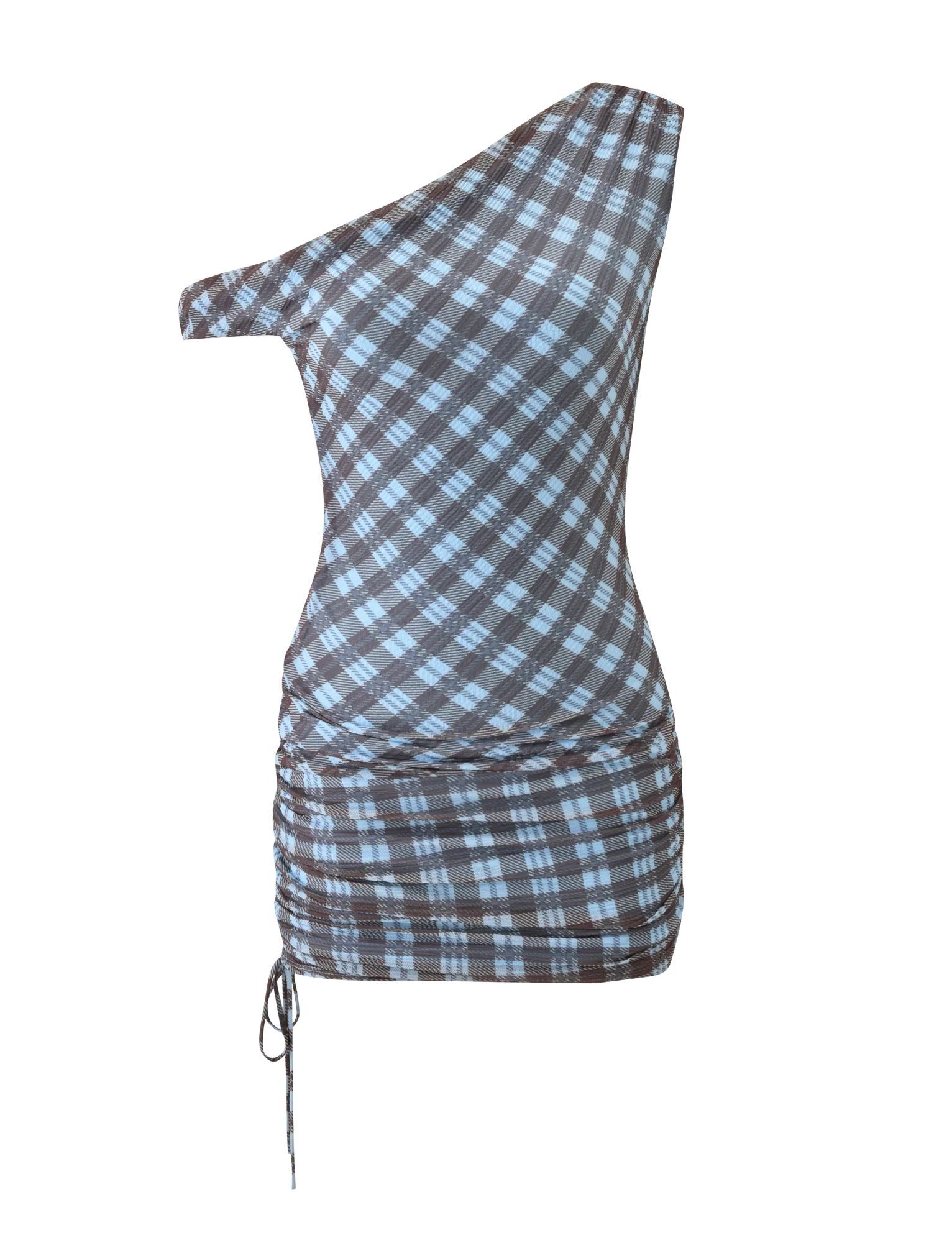 WINSLOW MINI DRESS - BLUE CHECK
