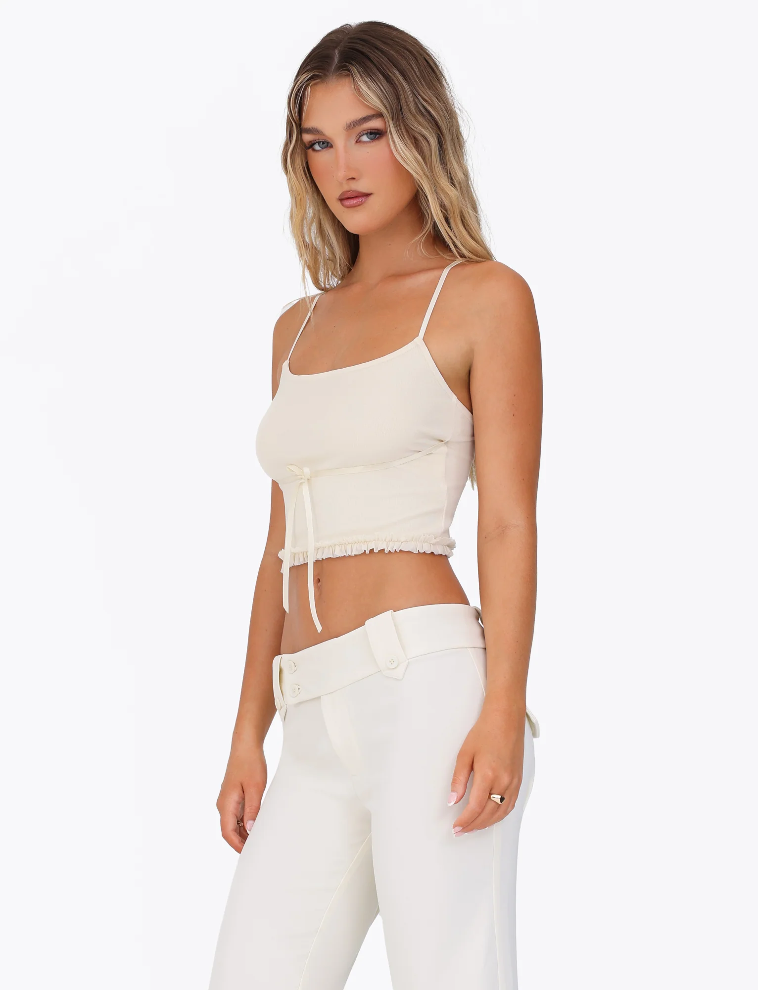 MAISIE TOP - YELLOW : PALE YELLOW