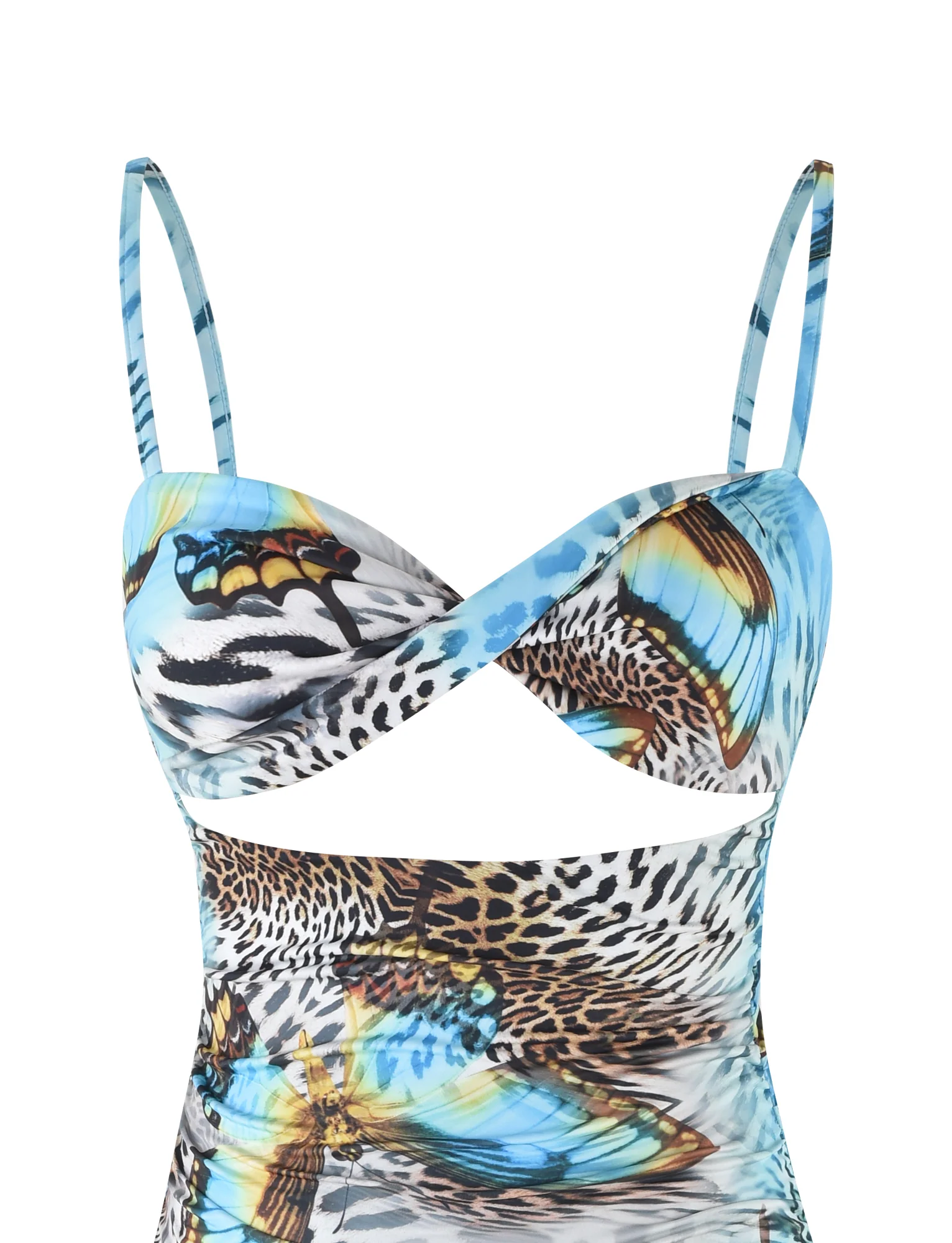 VERA MINI DRESS - MULTI : ANIMAL : BUTTERFLY ANIMAL