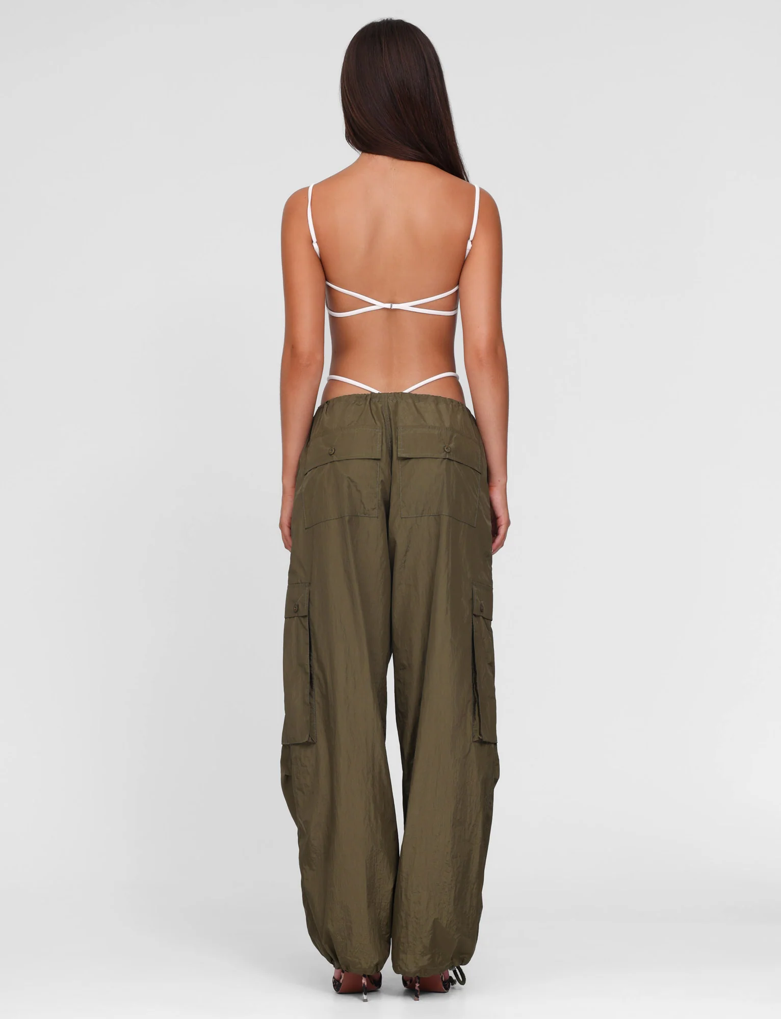 VIOLETTE PANT - GREEN : KHAKI GREEN