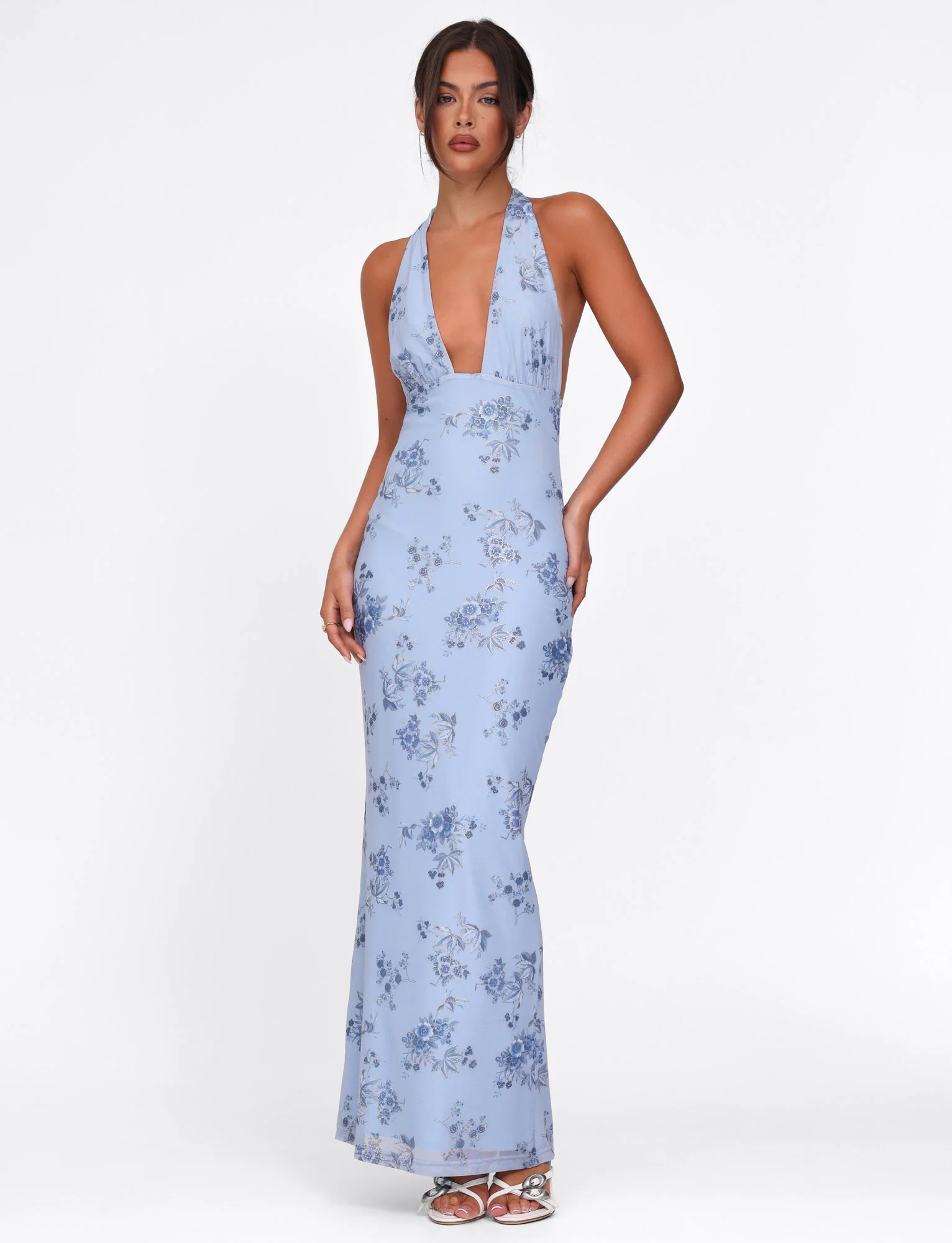 PHAEDRA MAXI DRESS - BLUE : FLORAL : BLUE FLORAL