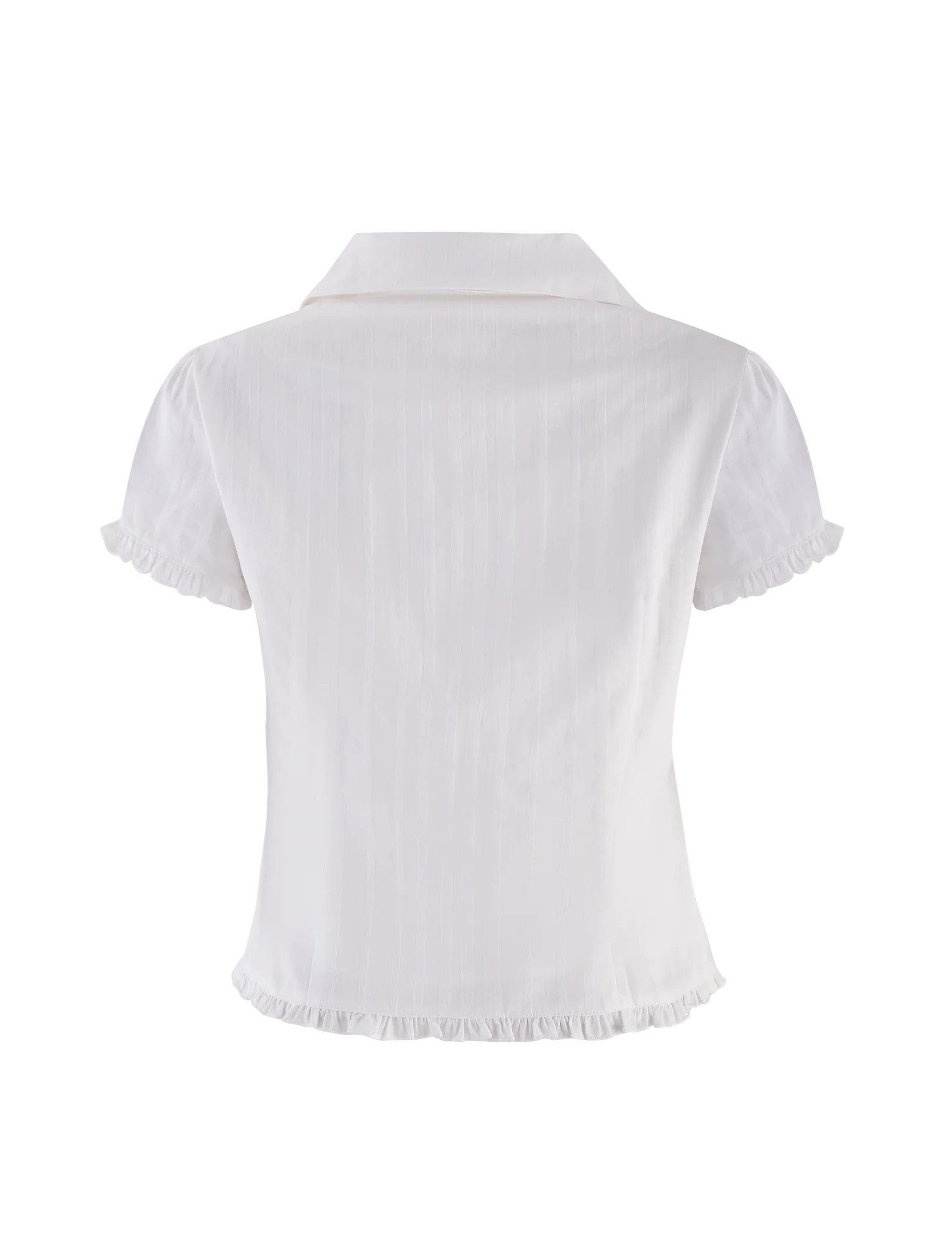 VALERIE SHORT SLEEVE SHIRT - WHITE