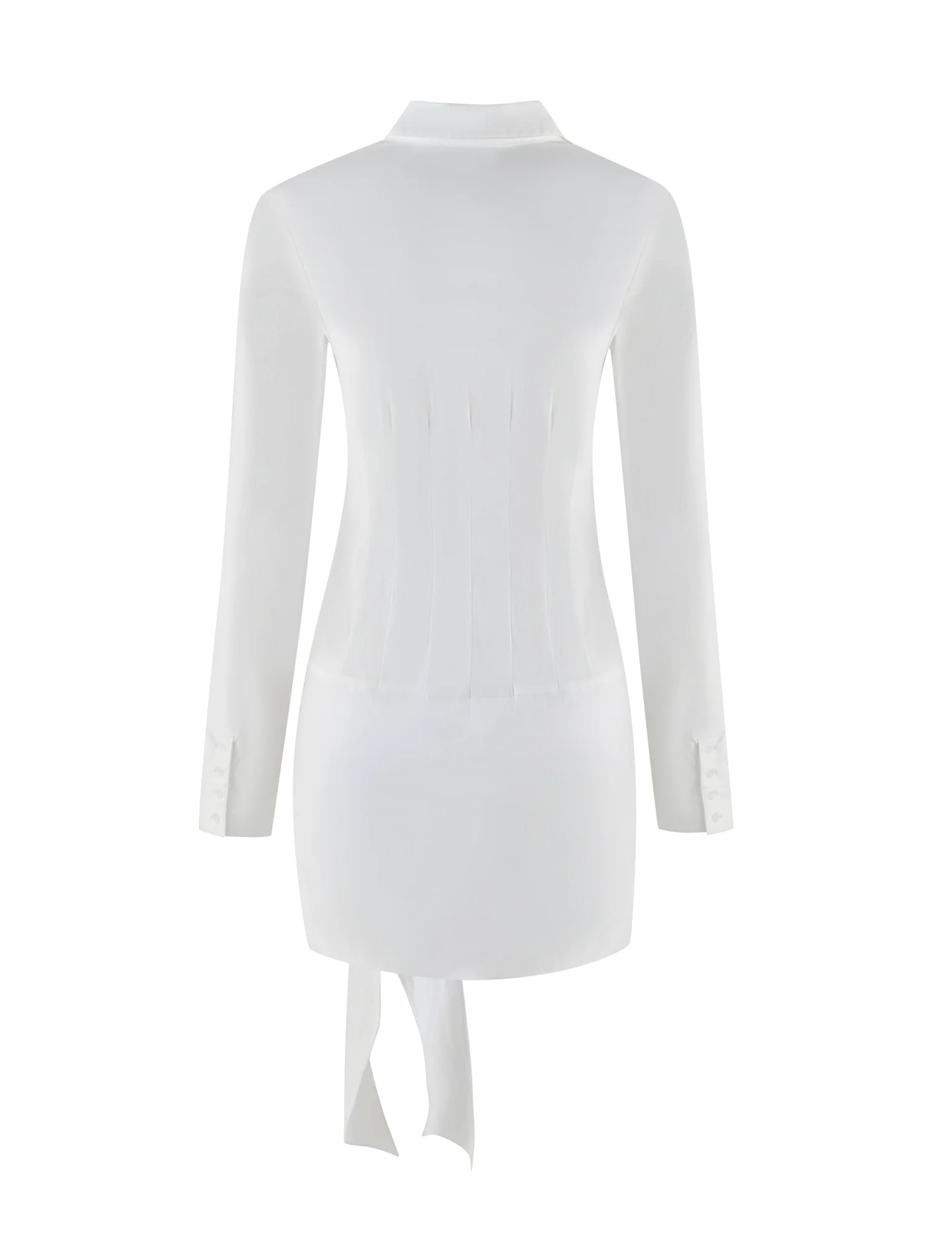 ZADIE SHIRT DRESS - WHITE