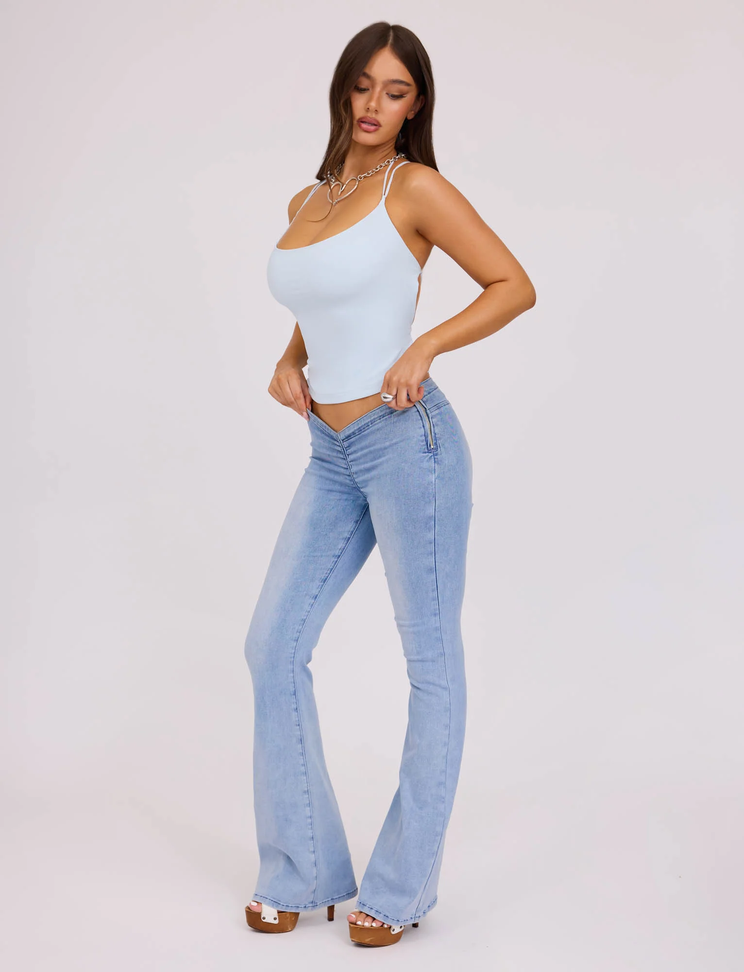 ZAIDA TOP - BLUE : PASTEL BLUE
