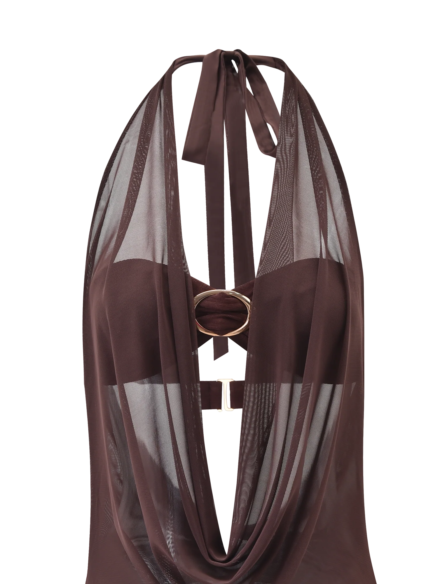 MAKENA TWO-PIECE DRESS - CHOCOLATE