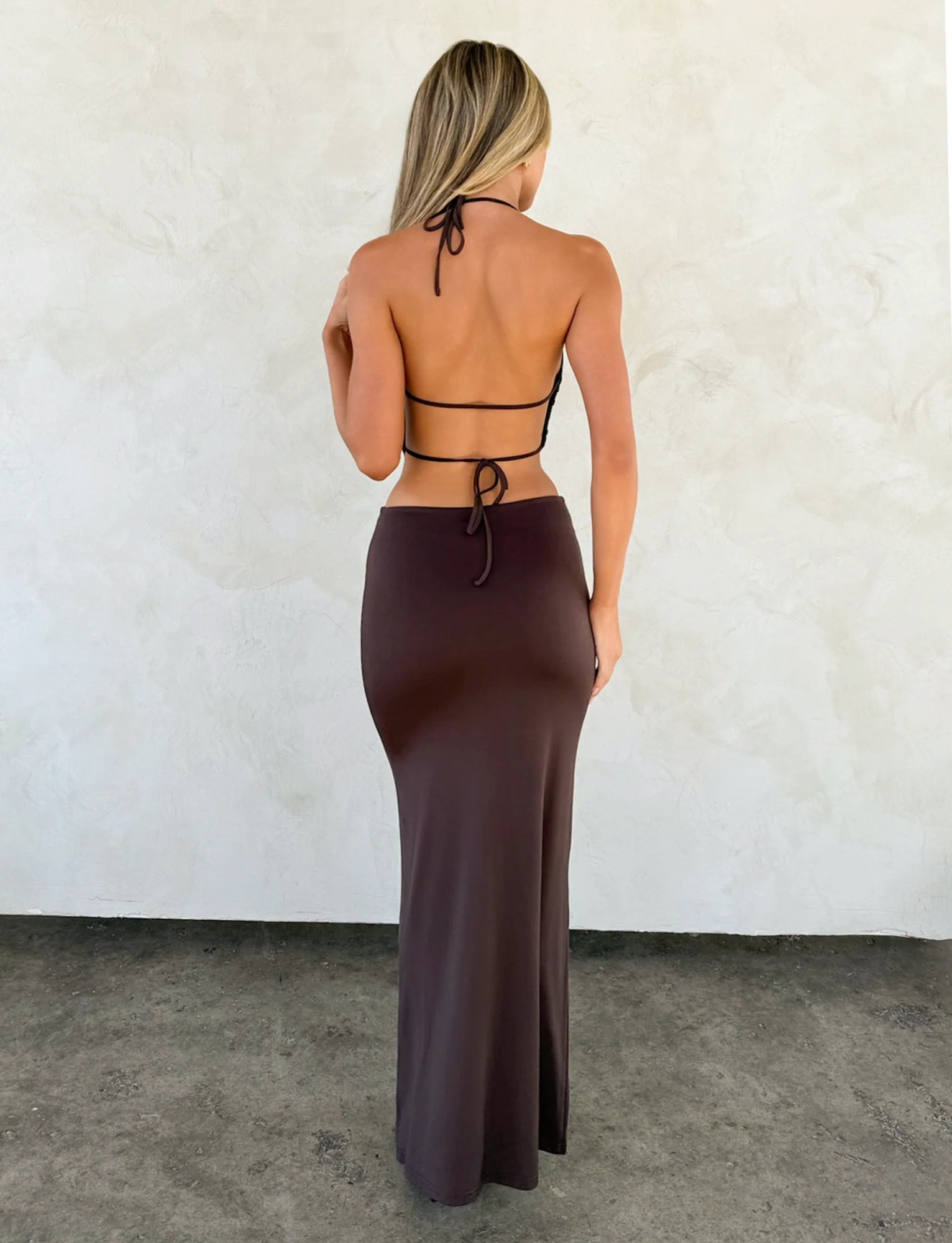 SURIYA MAXI DRESS - CHOCOLATE BROWN