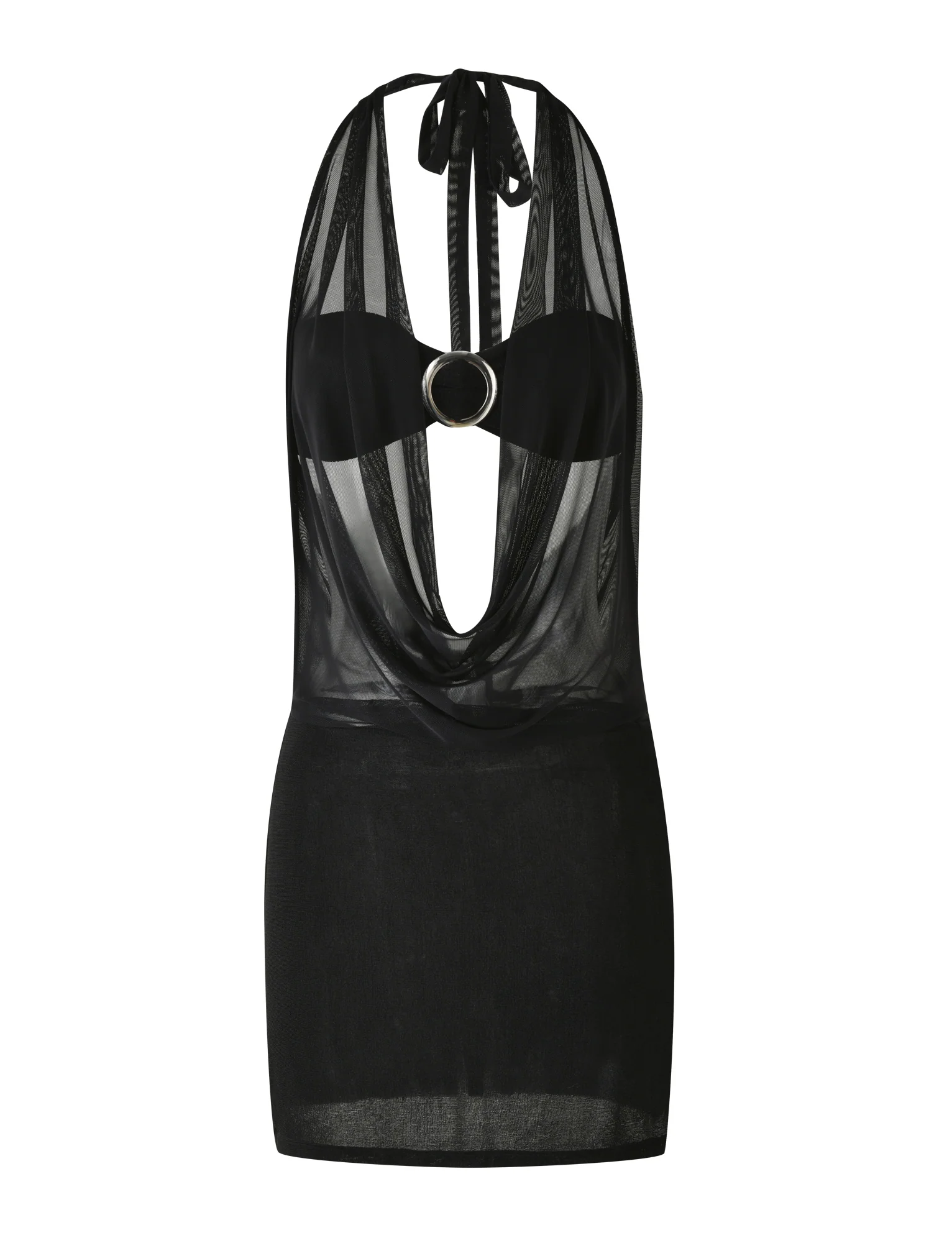 MAKENA TWO-PIECE DRESS - BLACK